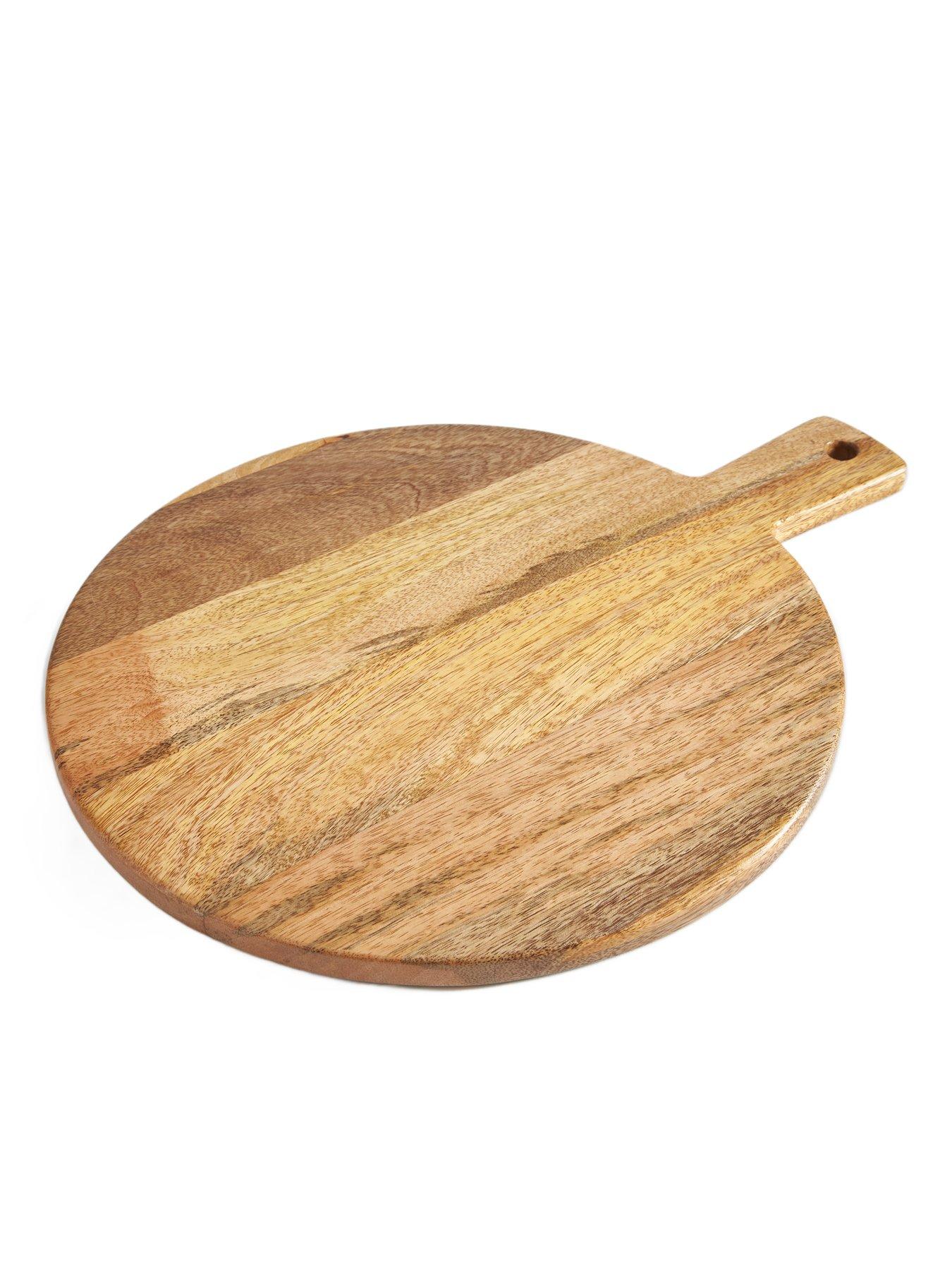 Image 3 of 6 of The Very Collection Mango Large Round Serving Board with Handle