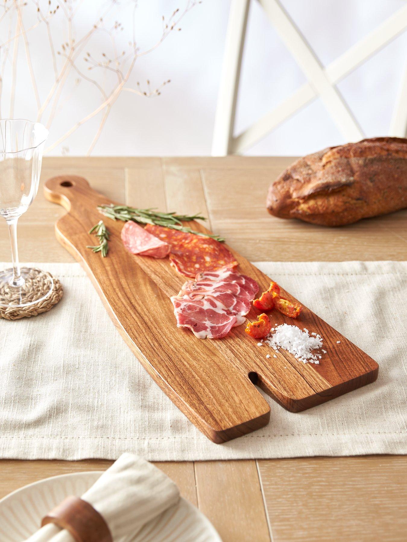 The Very Collection Acacia Wood Oblong Serving Board