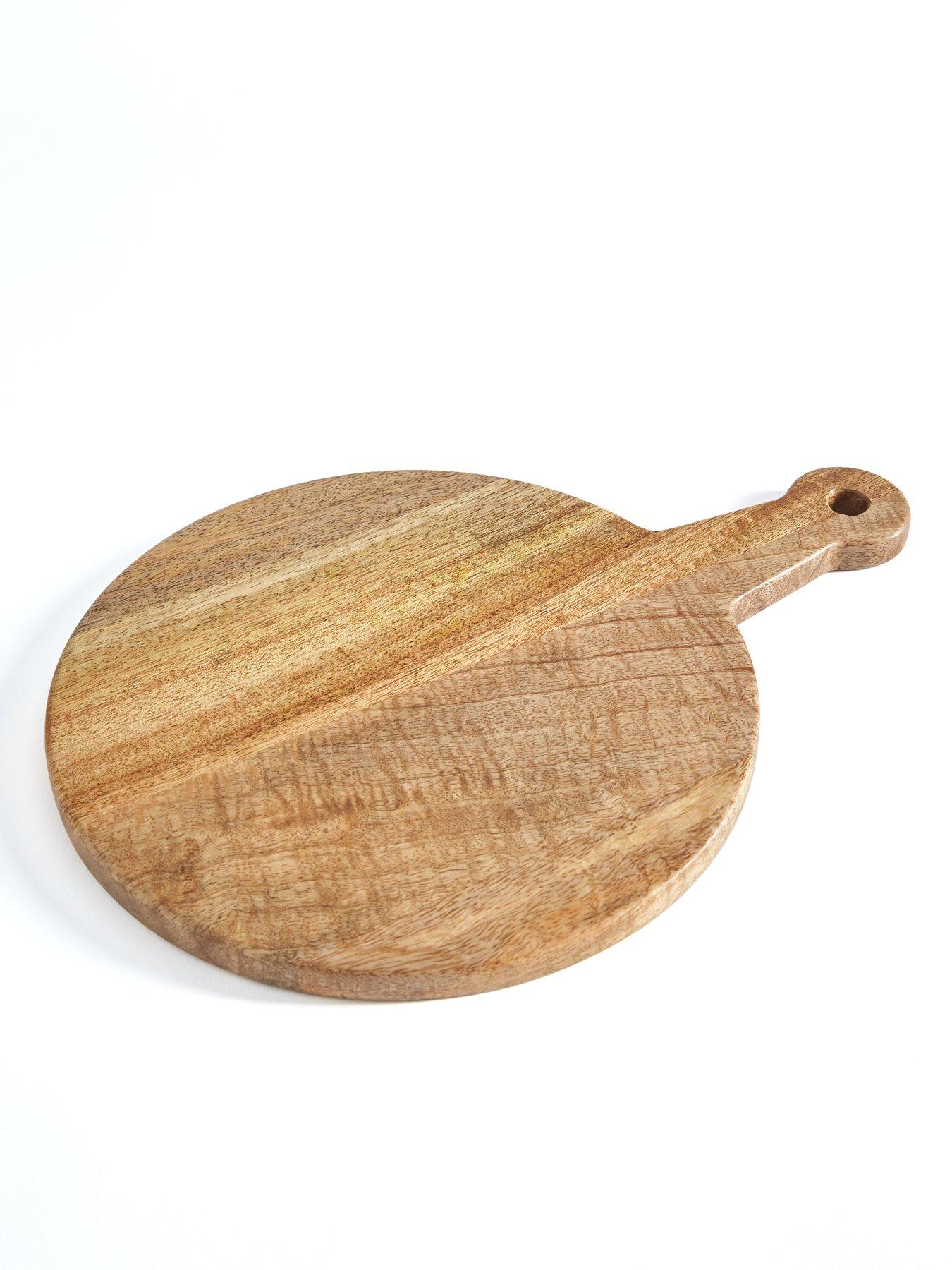 Image 3 of 6 of The Very Collection Mango Small Round Serving Board with Handle