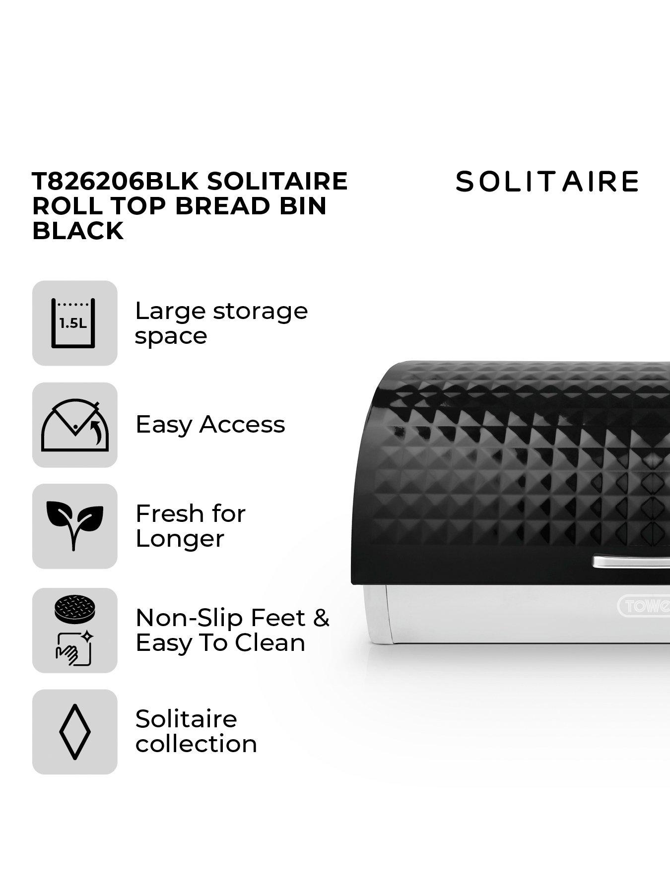 tower-solitaire-bread-bin-blackstillFront