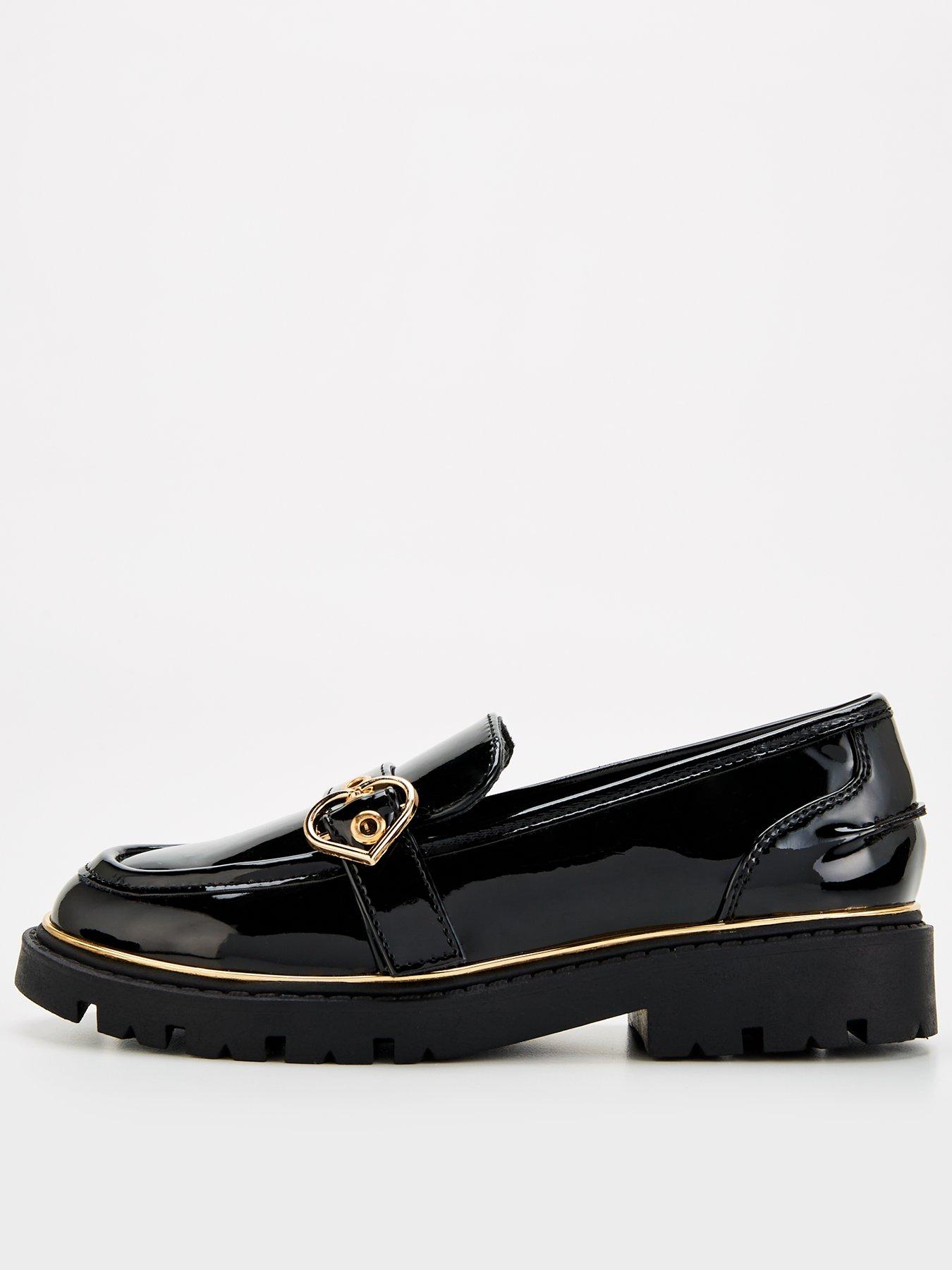 v-by-very-girls-bts-heart-trim-loafer-black