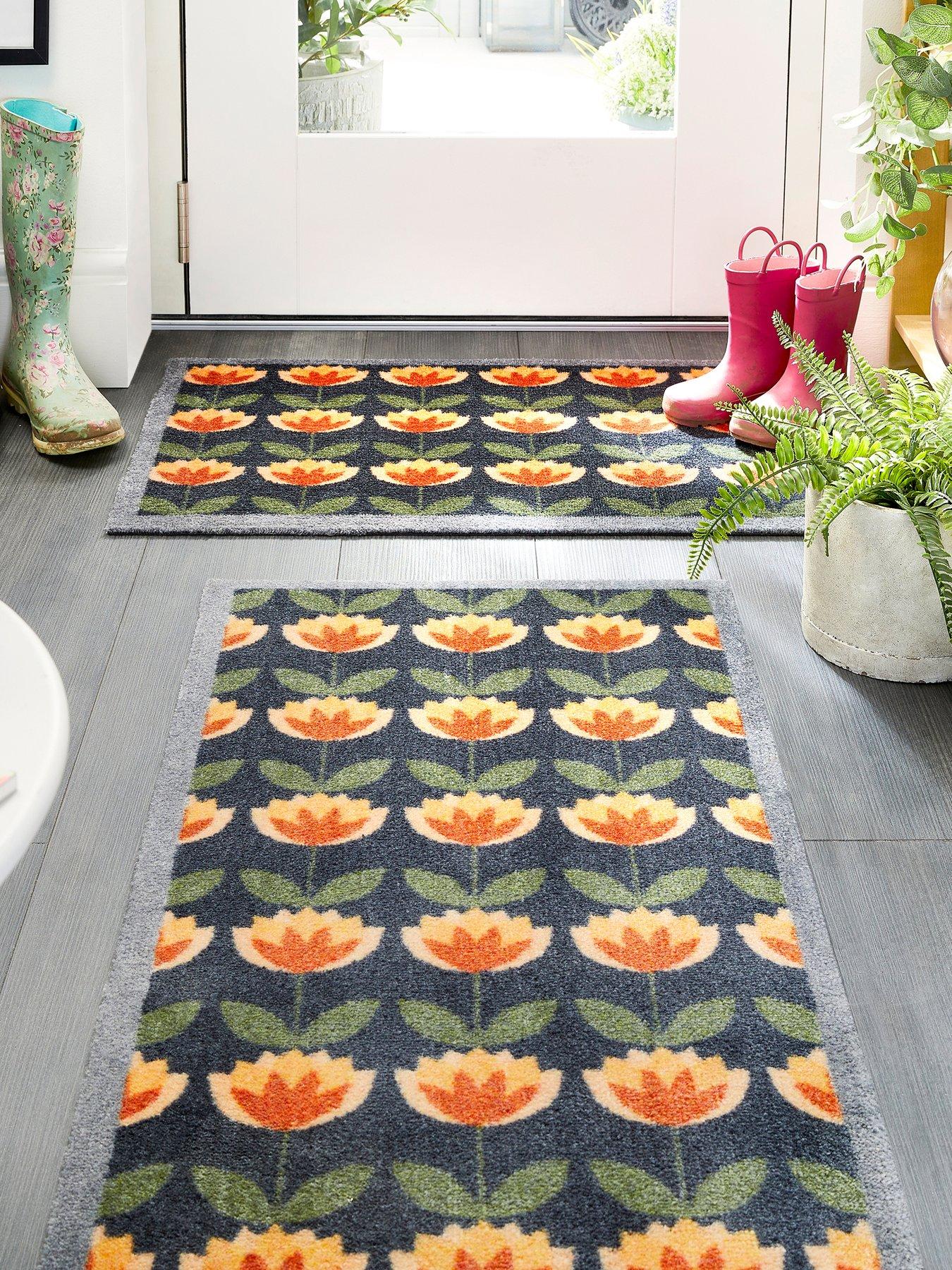 undefined My Retro Floral Doormat