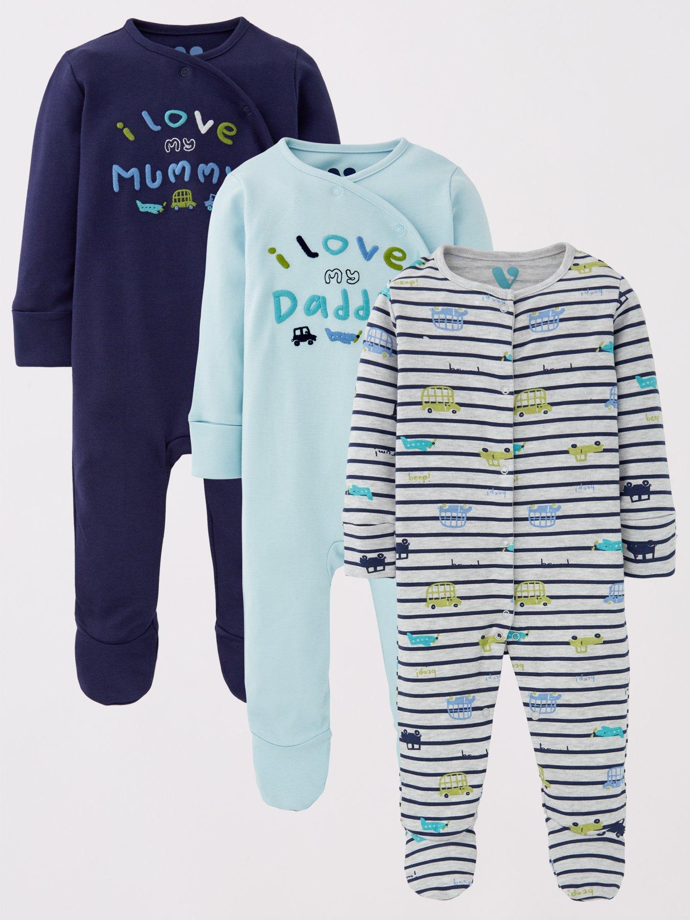 mini-v-by-very-boys-3-pack-mummy-and-daddy-sleepsuits-multi