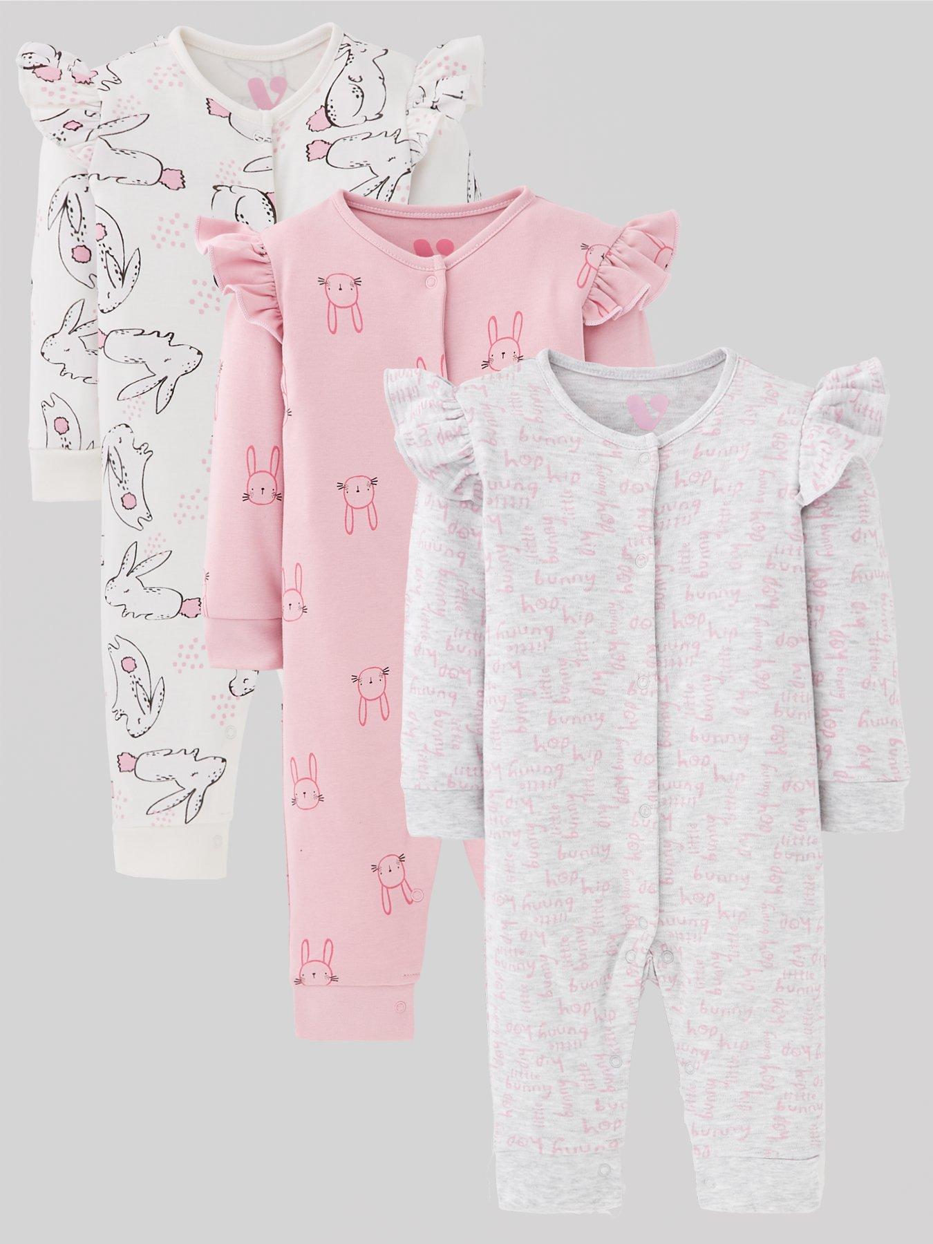 Girls sleepsuits hotsell