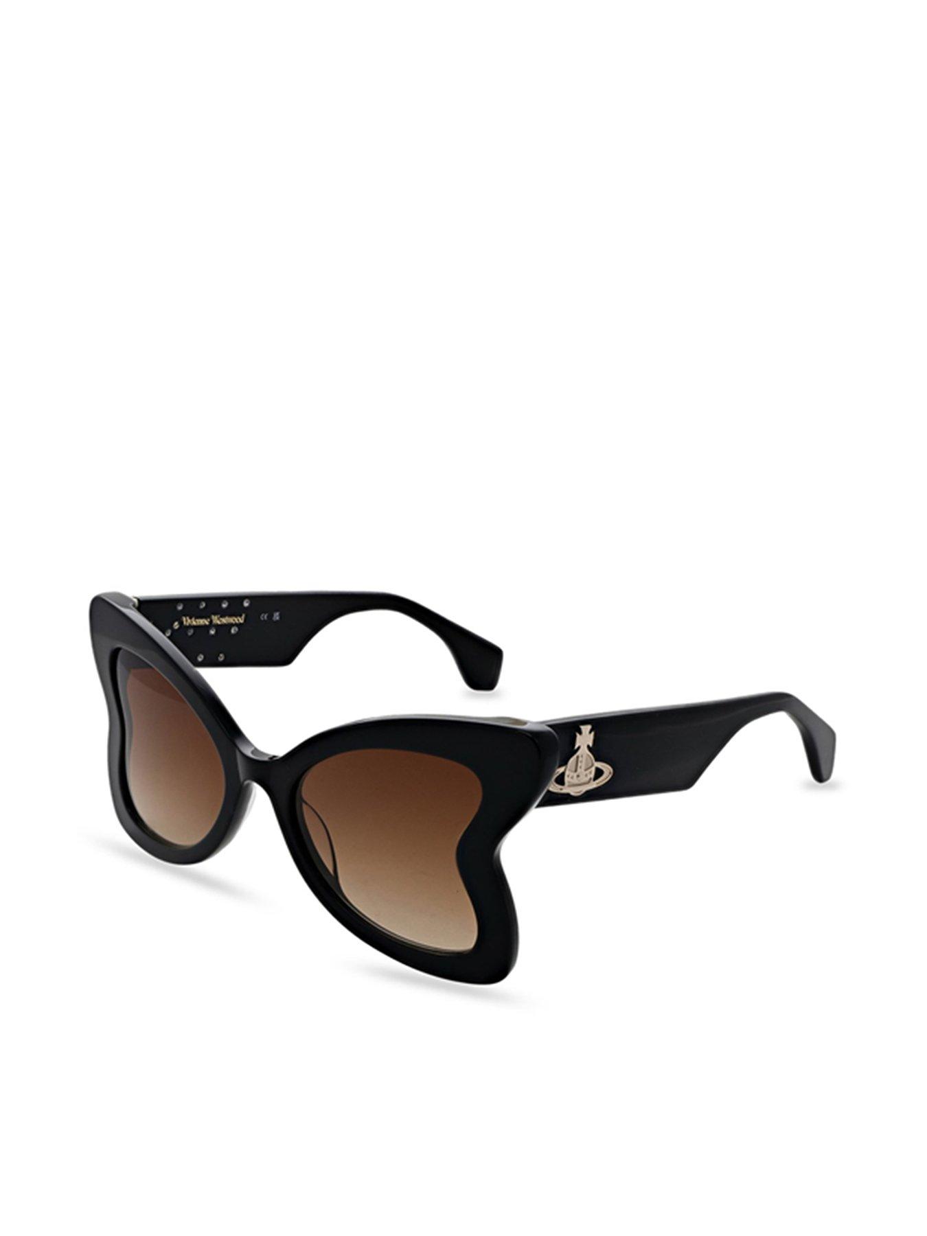 vivienne-westwood-gloss-solid-black-sunglassesfront