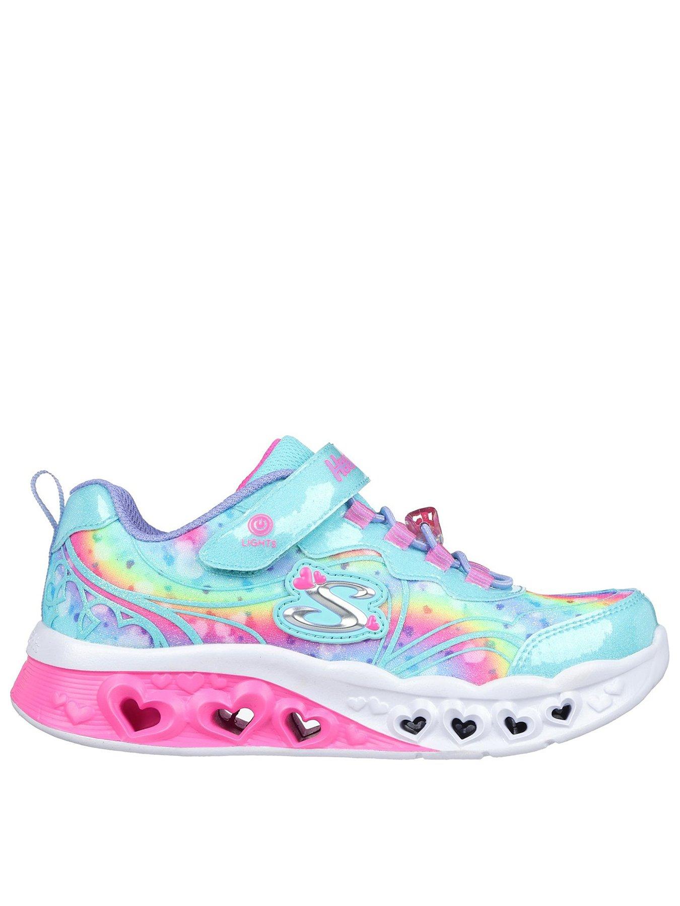 skechers-skechers-junior-girls-flutter-heart-lights-trainerfront