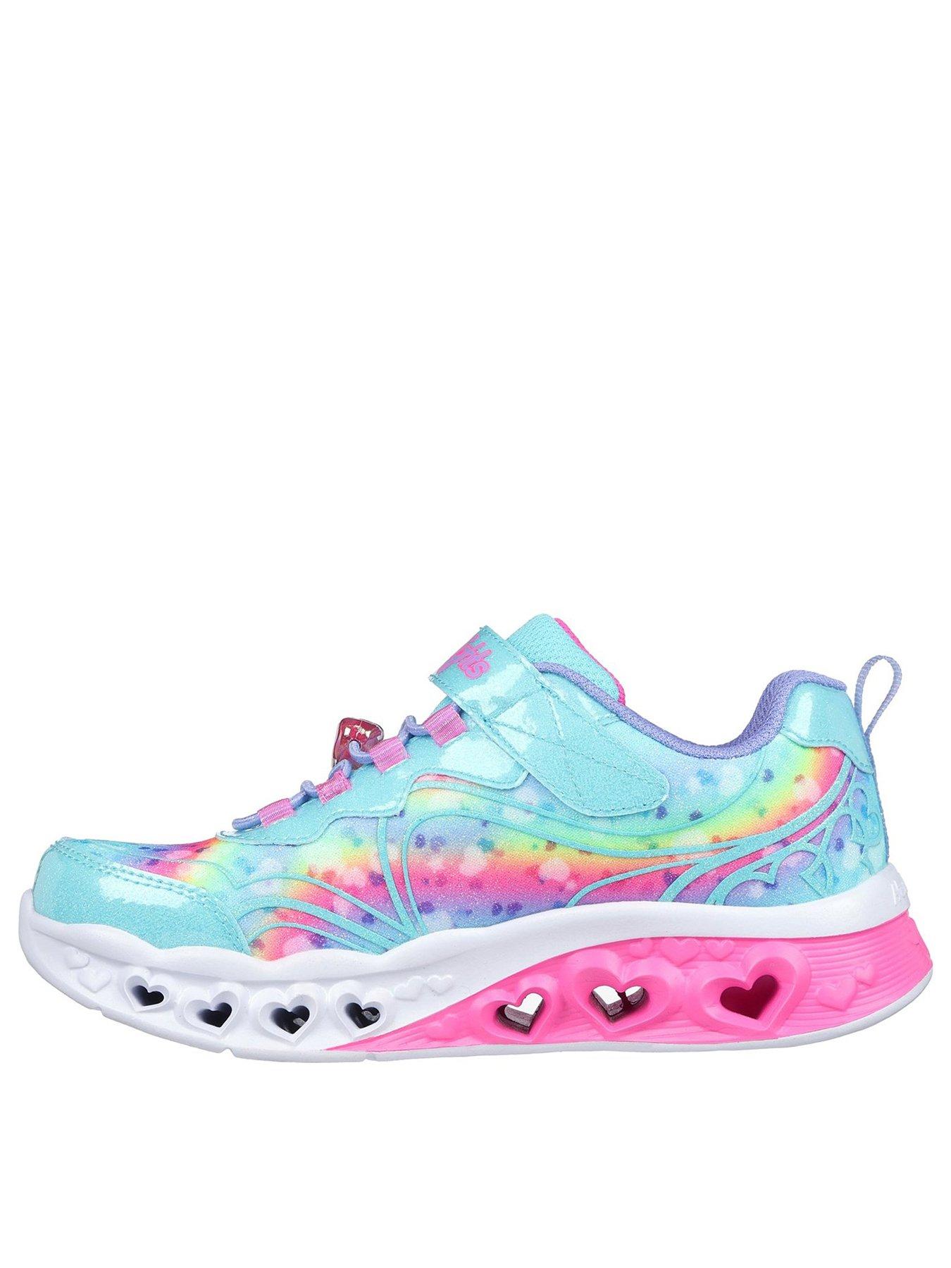 skechers-skechers-junior-girls-flutter-heart-lights-trainerback