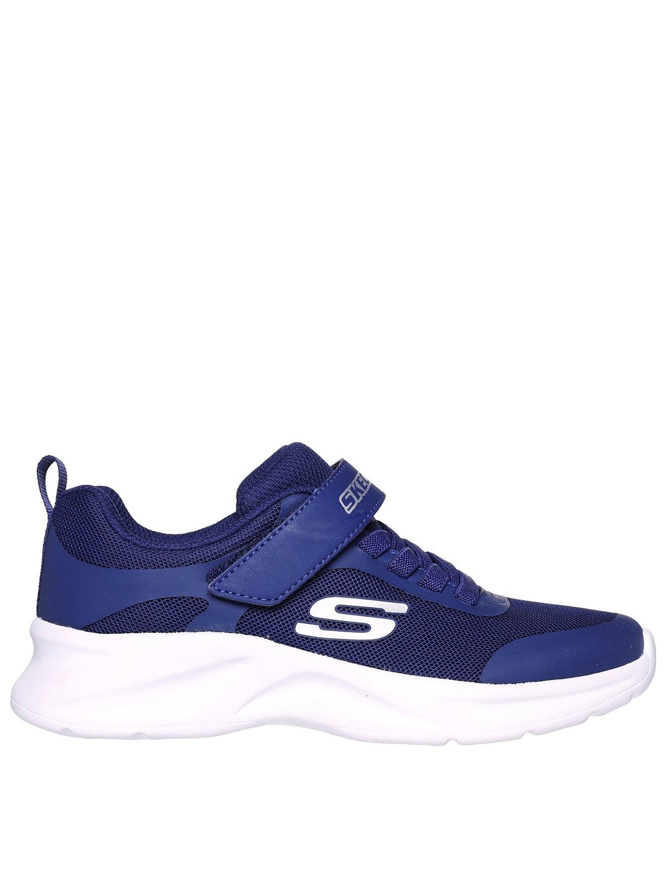 skechers-junior-girls-dynamatic-trainer-navy