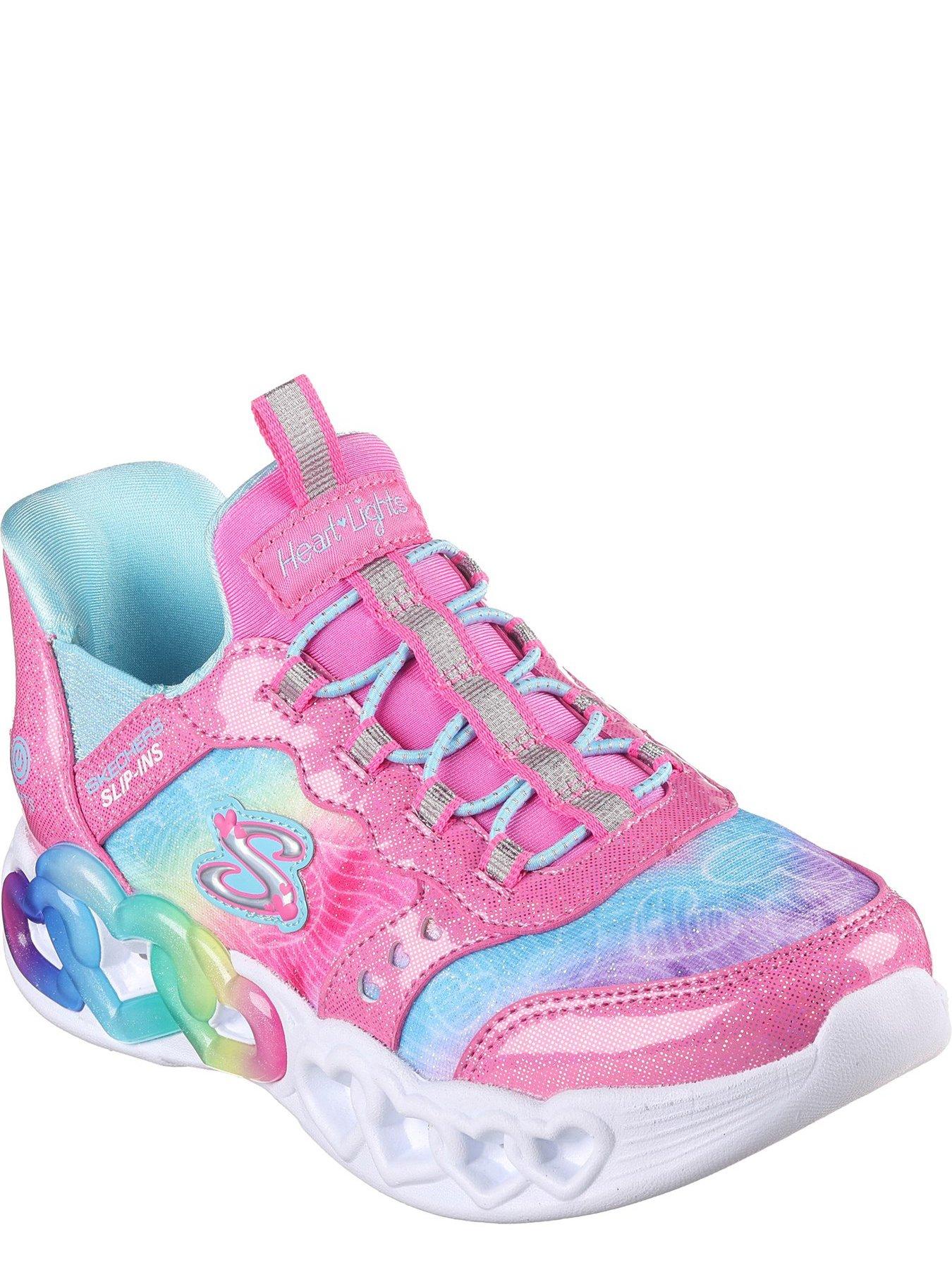 skechers-skechers-junior-girls-infinite-heart-lights-trainerstillFront