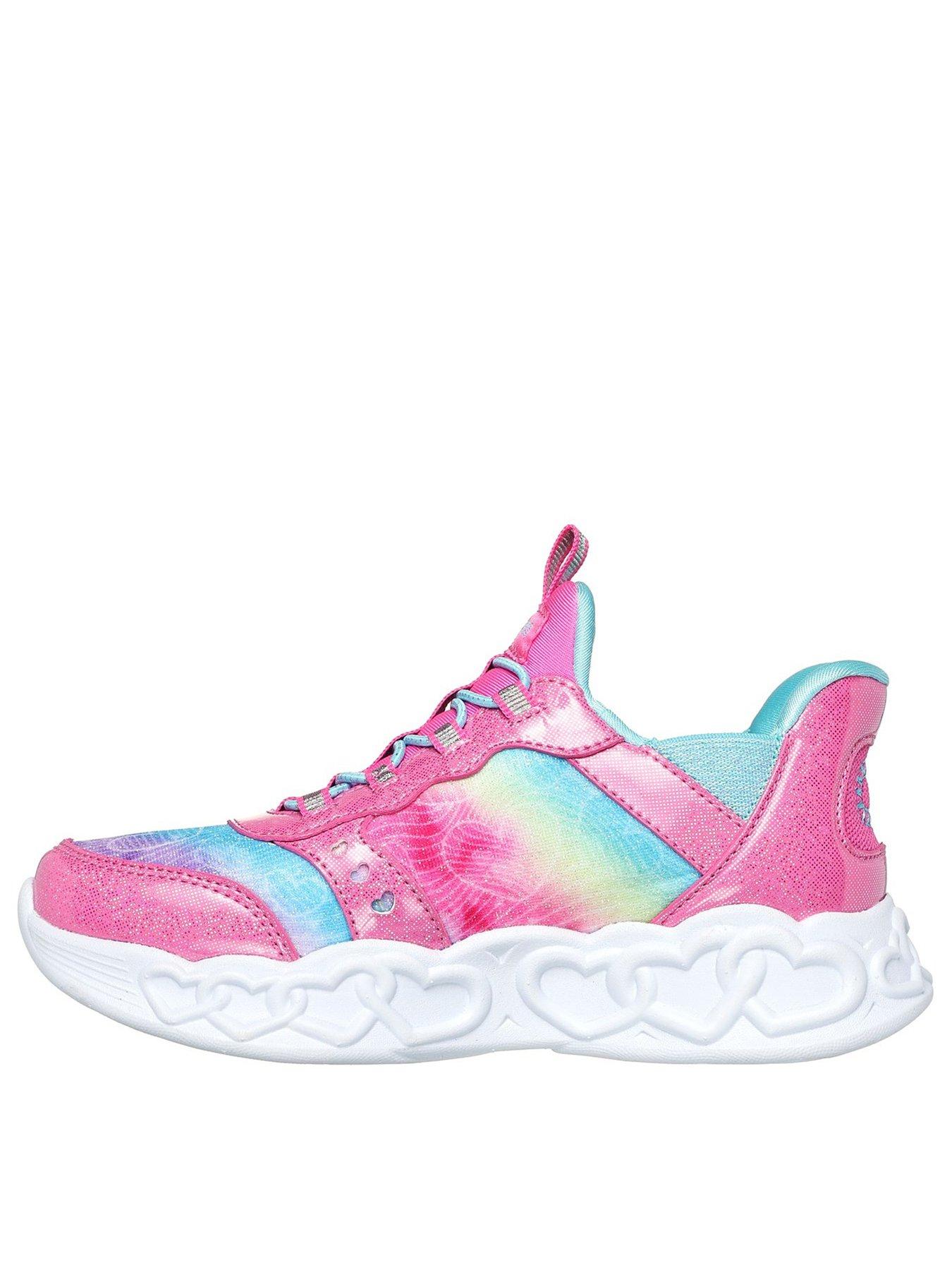 skechers-skechers-junior-girls-infinite-heart-lights-trainerback