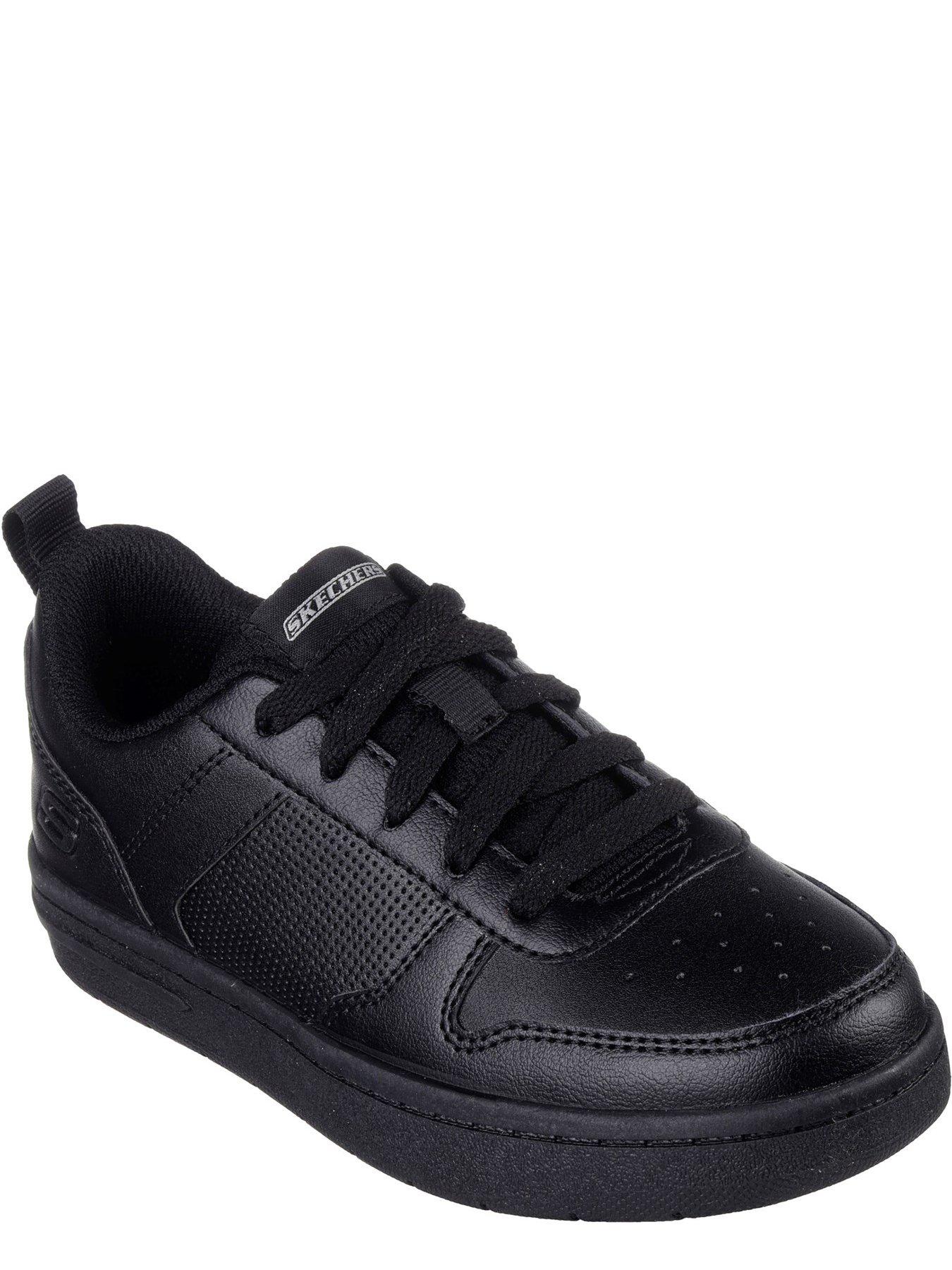 skechers-smooth-street-trainer-blackstillFront