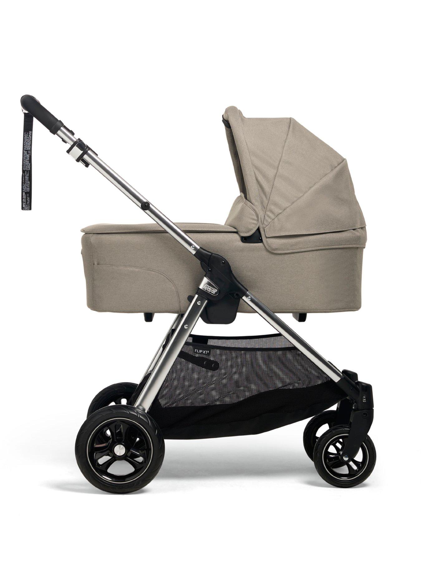 Image 7 of 7 of Mamas & Papas Flip XT3 Fawn Complete Kit (Inc Pushchair, Carrycot, Adaptors, Cupholder, Bag, Footmuff, Cloud G & Isofix Base)