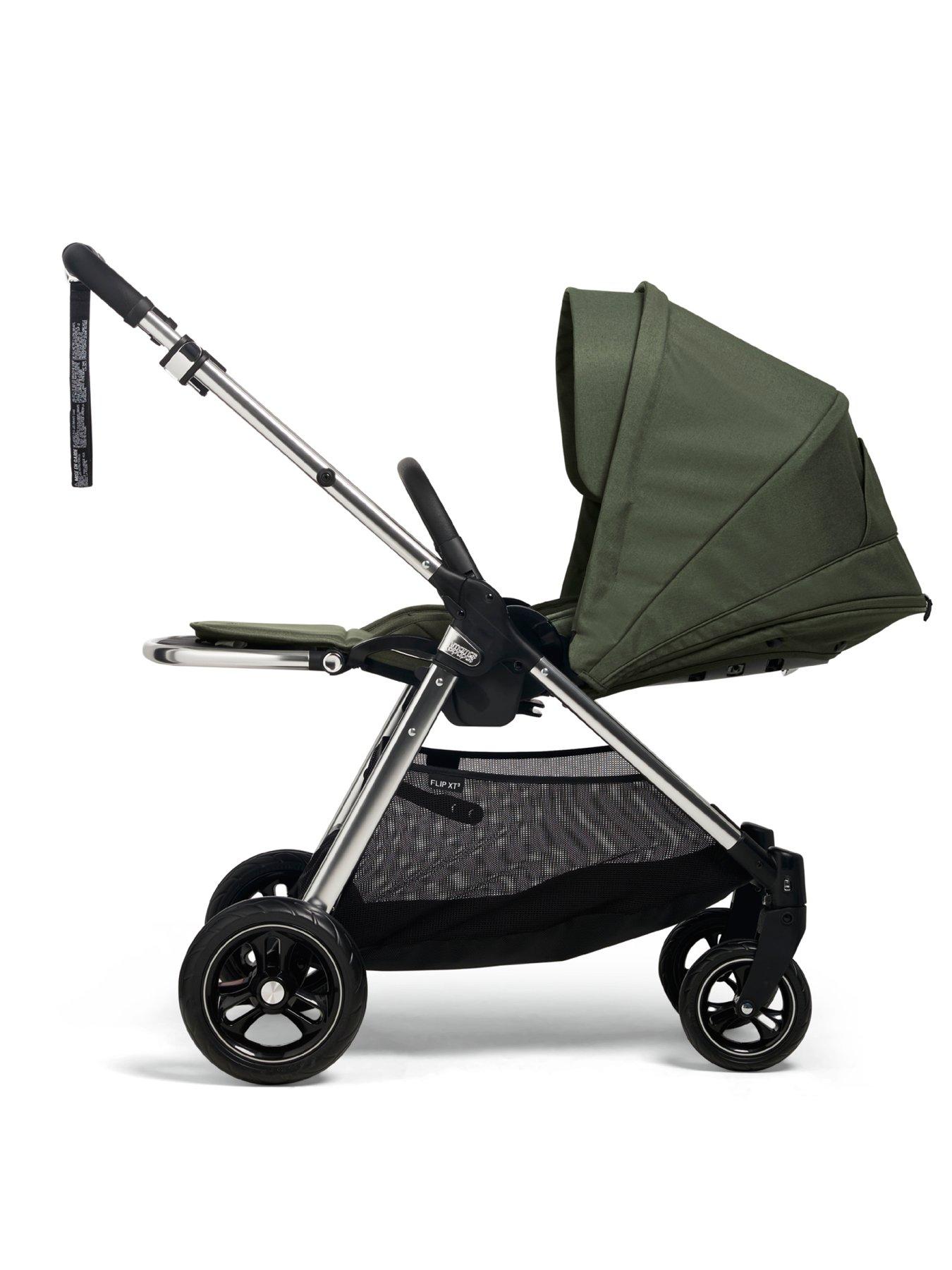 Image 4 of 7 of Mamas & Papas Flip XT3 Juniper Essential Kit (Inc Pushchair, Carrycot, Adaptors, Cupholder, Bag, Footmuff)