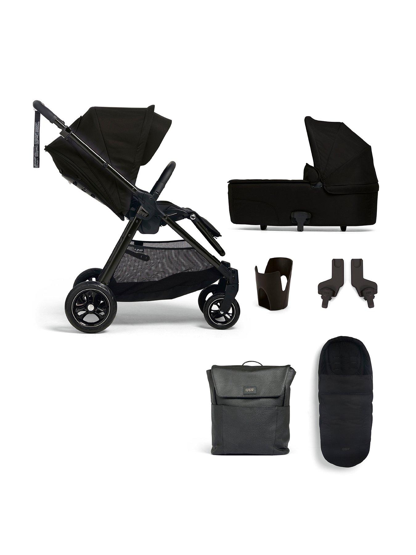 Mamas & Papas Flip XT3 Ink Essential Kit (Inc Pushchair, Carrycot, Adaptors, Cupholder, Bag, Footmuff)