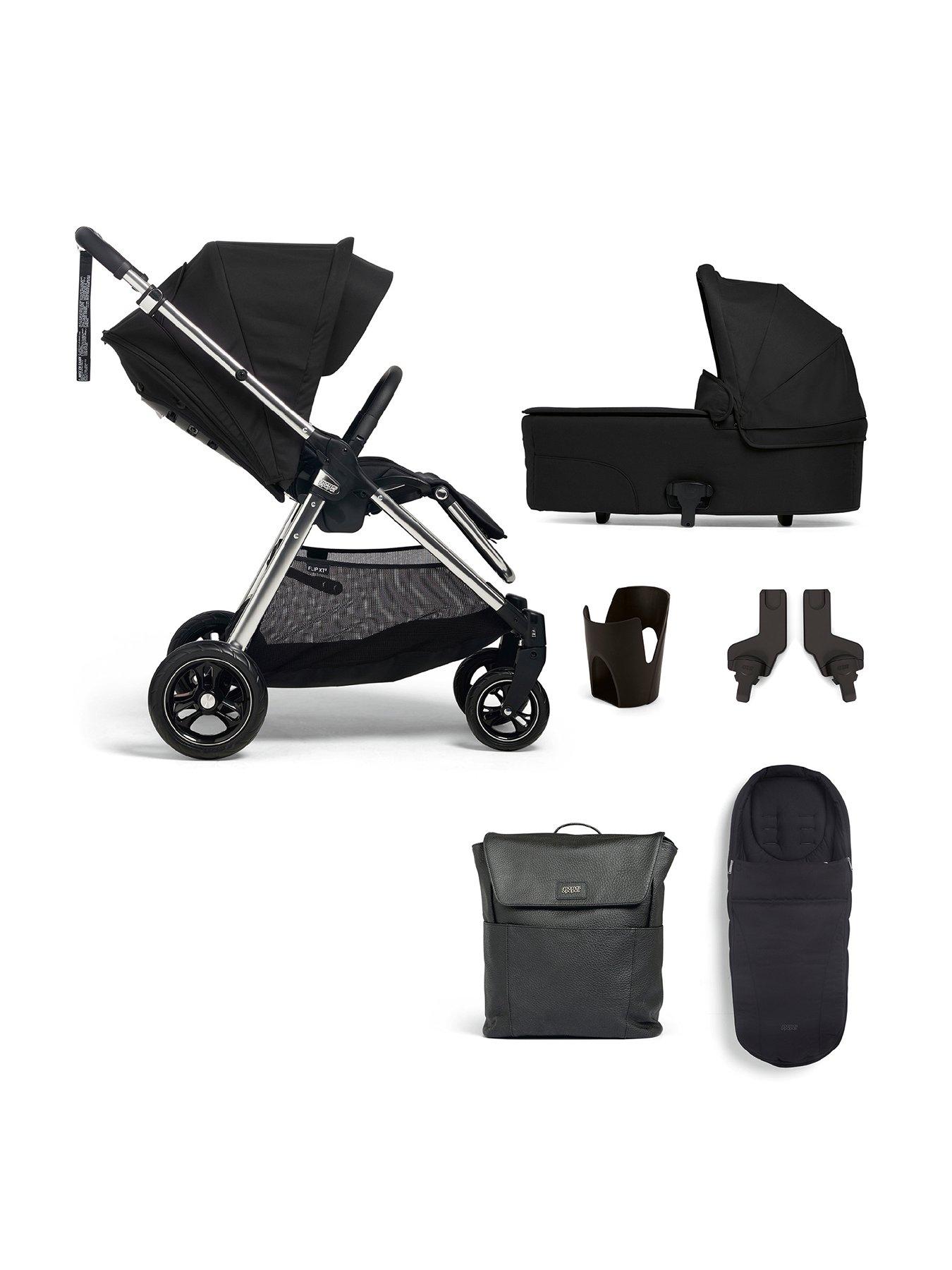 mamas-papas-flip-xt3-slated-navy-essential-kit-inc-pushchair-carrycot-adaptors-cupholder-bag-footmuff