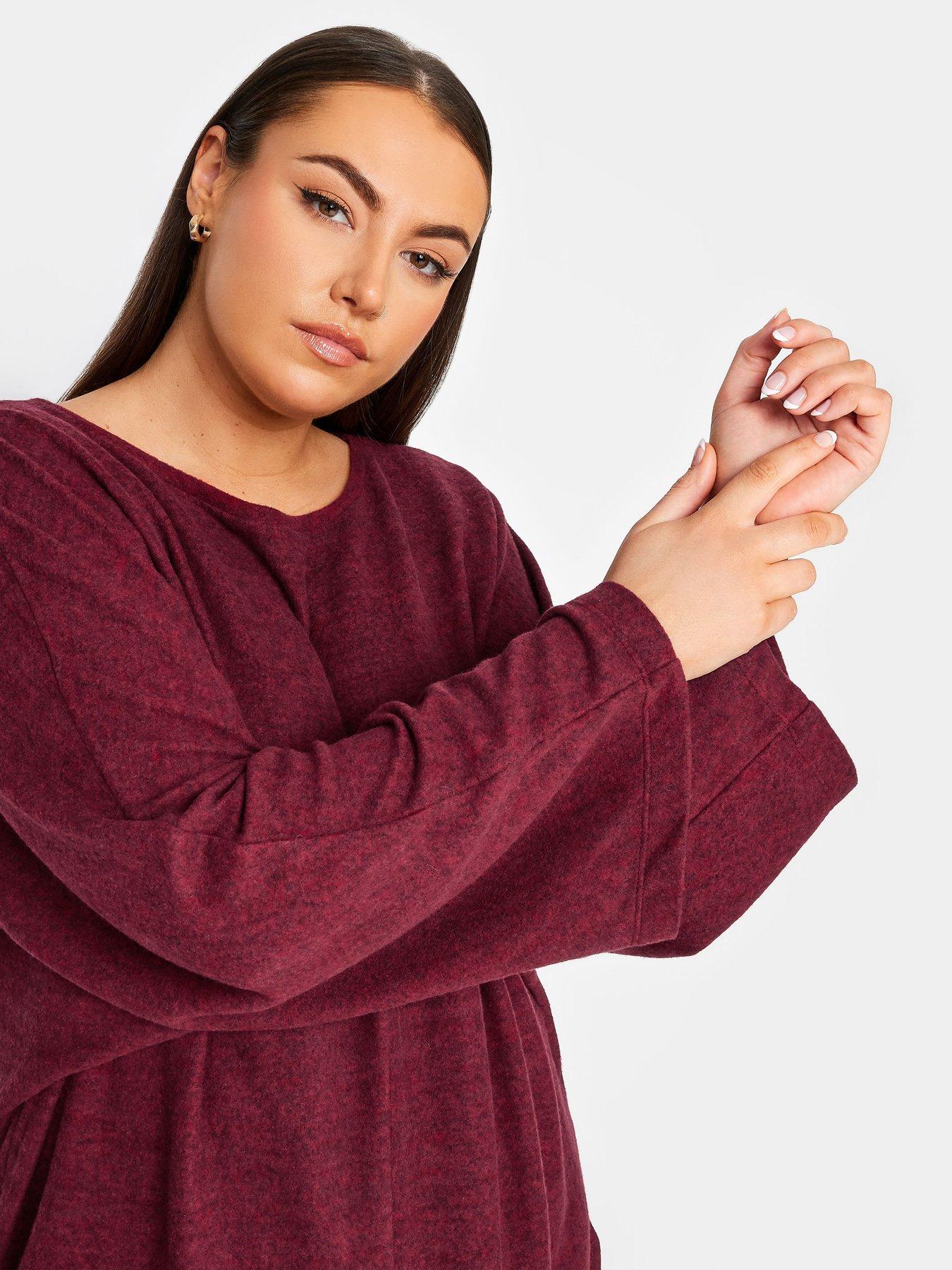 yours-curve-soft-touch-front-seam-detail-jumper-redoutfit