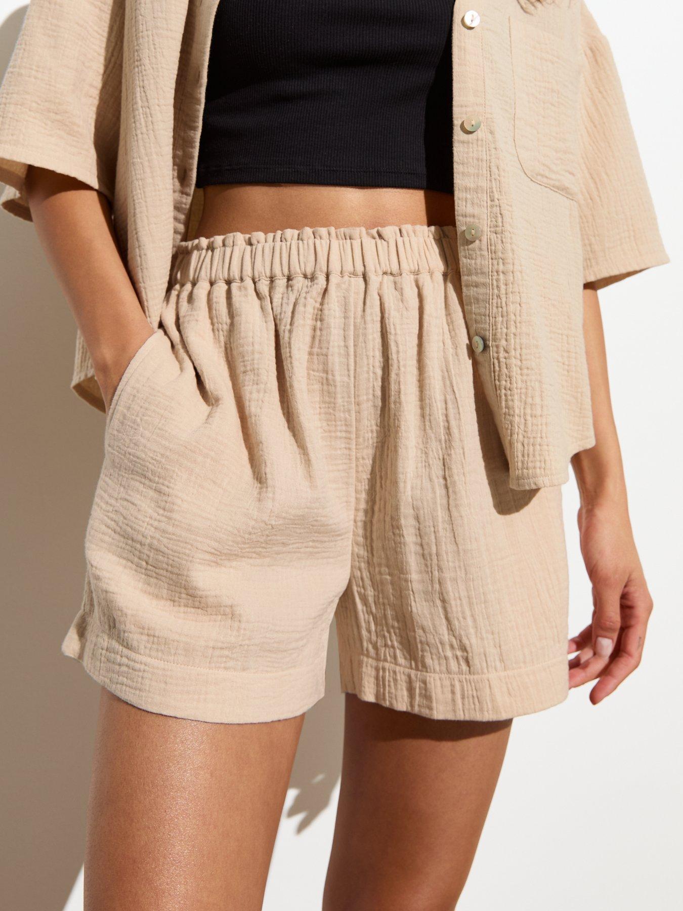 new-look-stone-textured-cotton-shortsoutfit