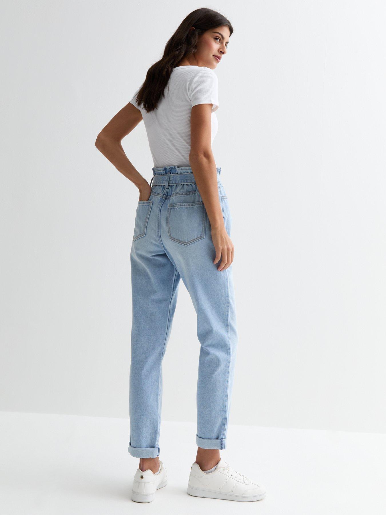 new-look-pale-blue-dayna-paperbag-jeansstillFront