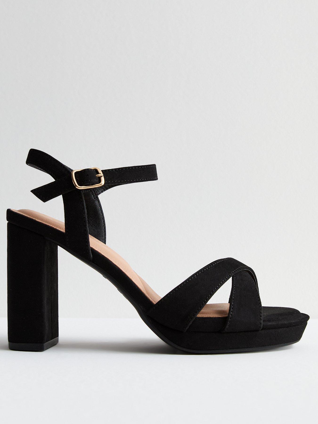 new-look-suedette-platform-block-heel-sandals-blackfront