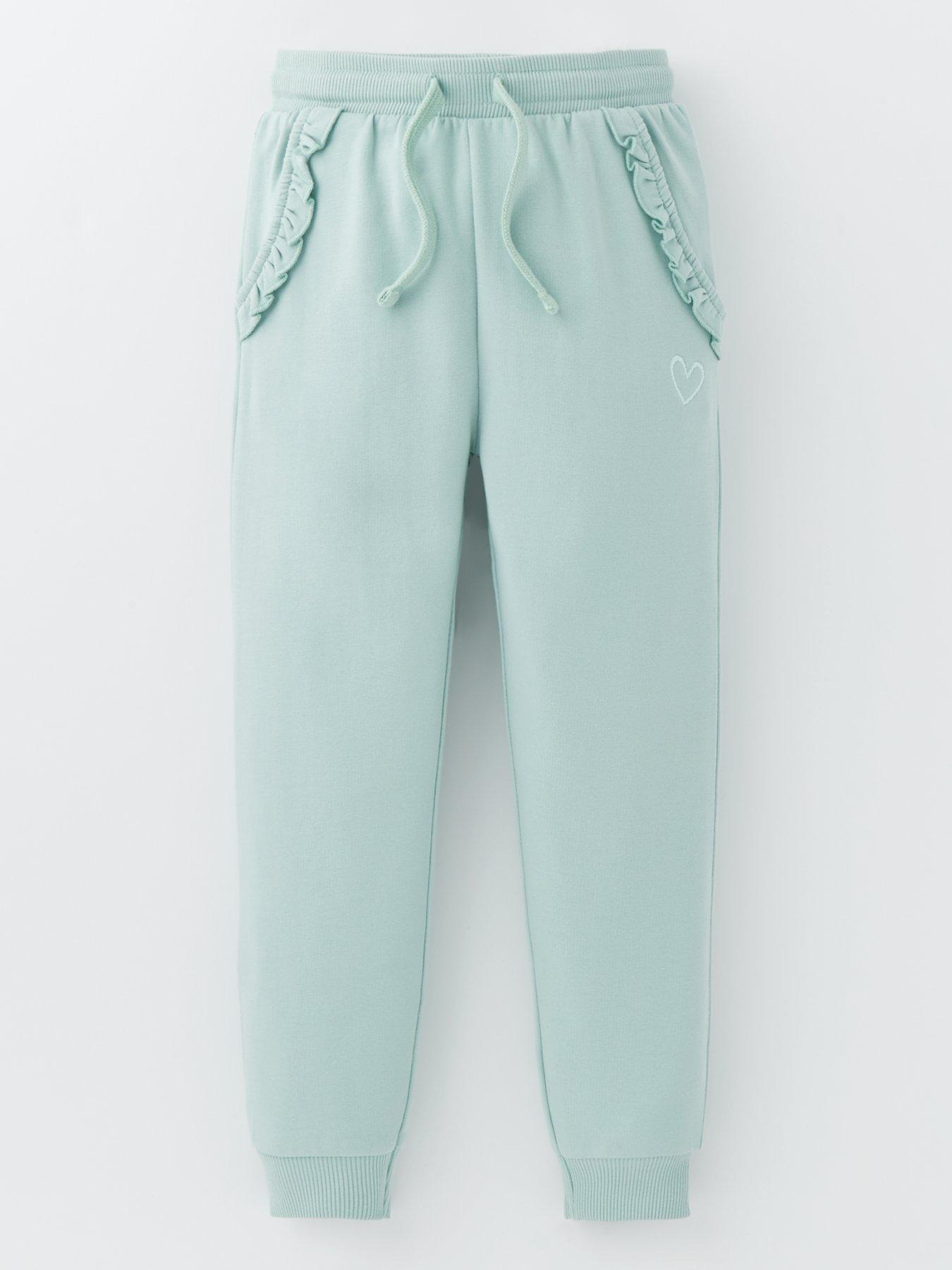 everyday-girls-single-solid-joggers-light-green