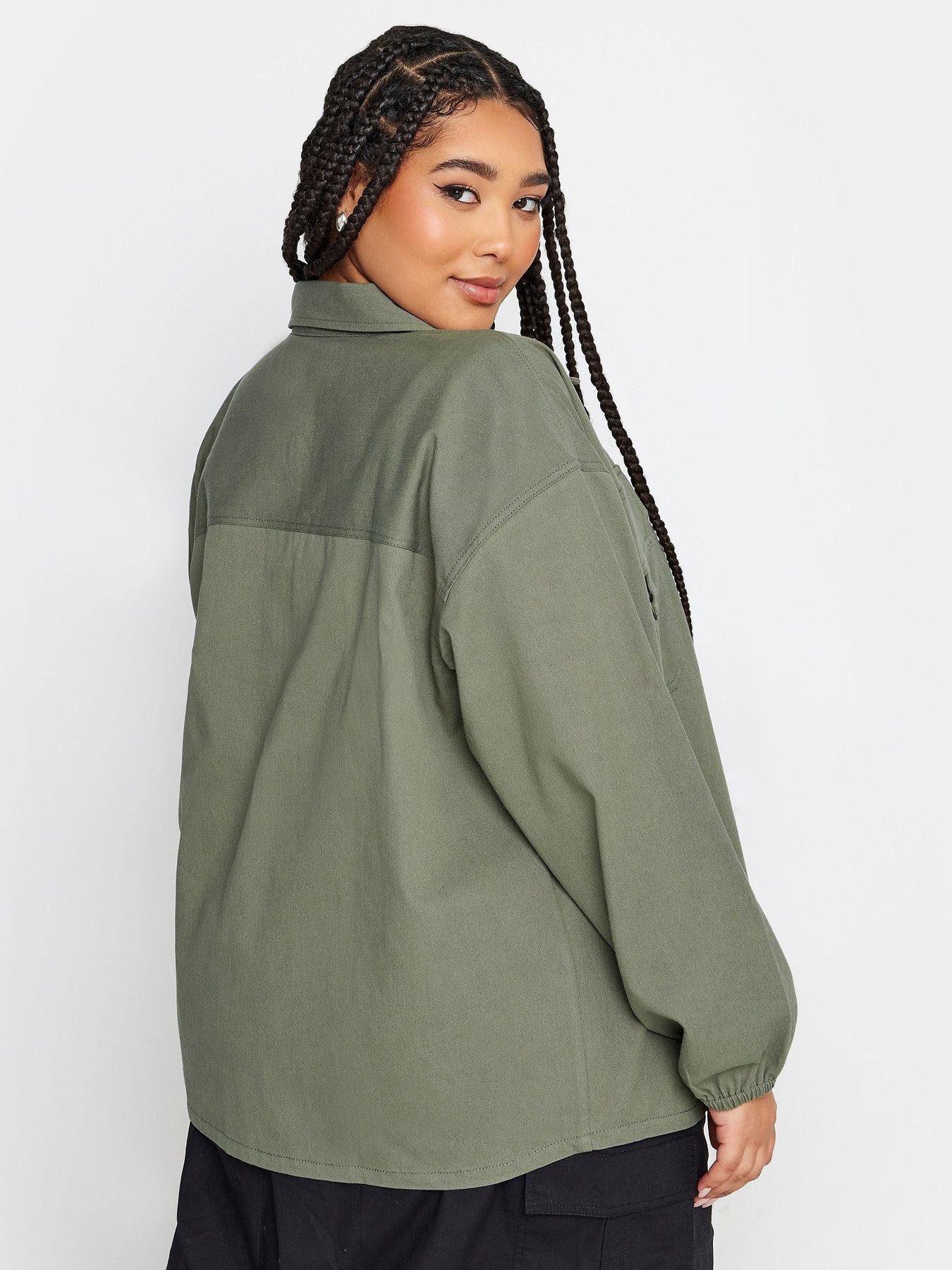 yours-curve-utility-bomber-jacket-khakistillFront