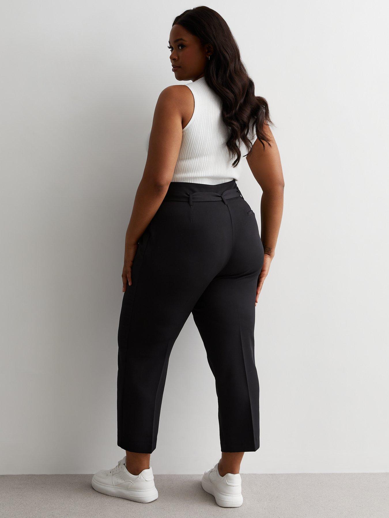 new-look-curves-black-high-waist-paperbag-trousersstillFront