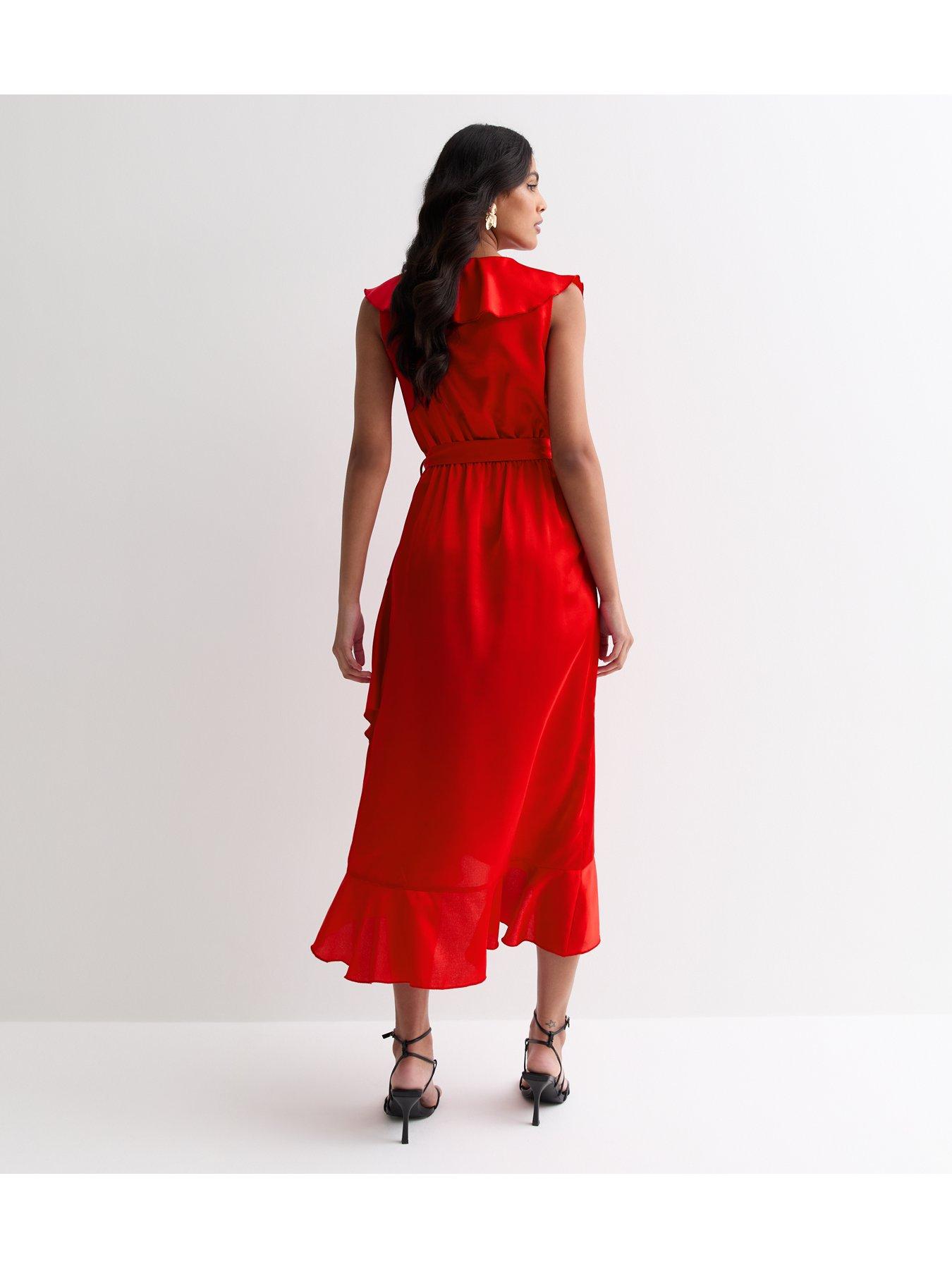 new-look-red-sleeveless-belted-ruffle-midi-dressstillFront