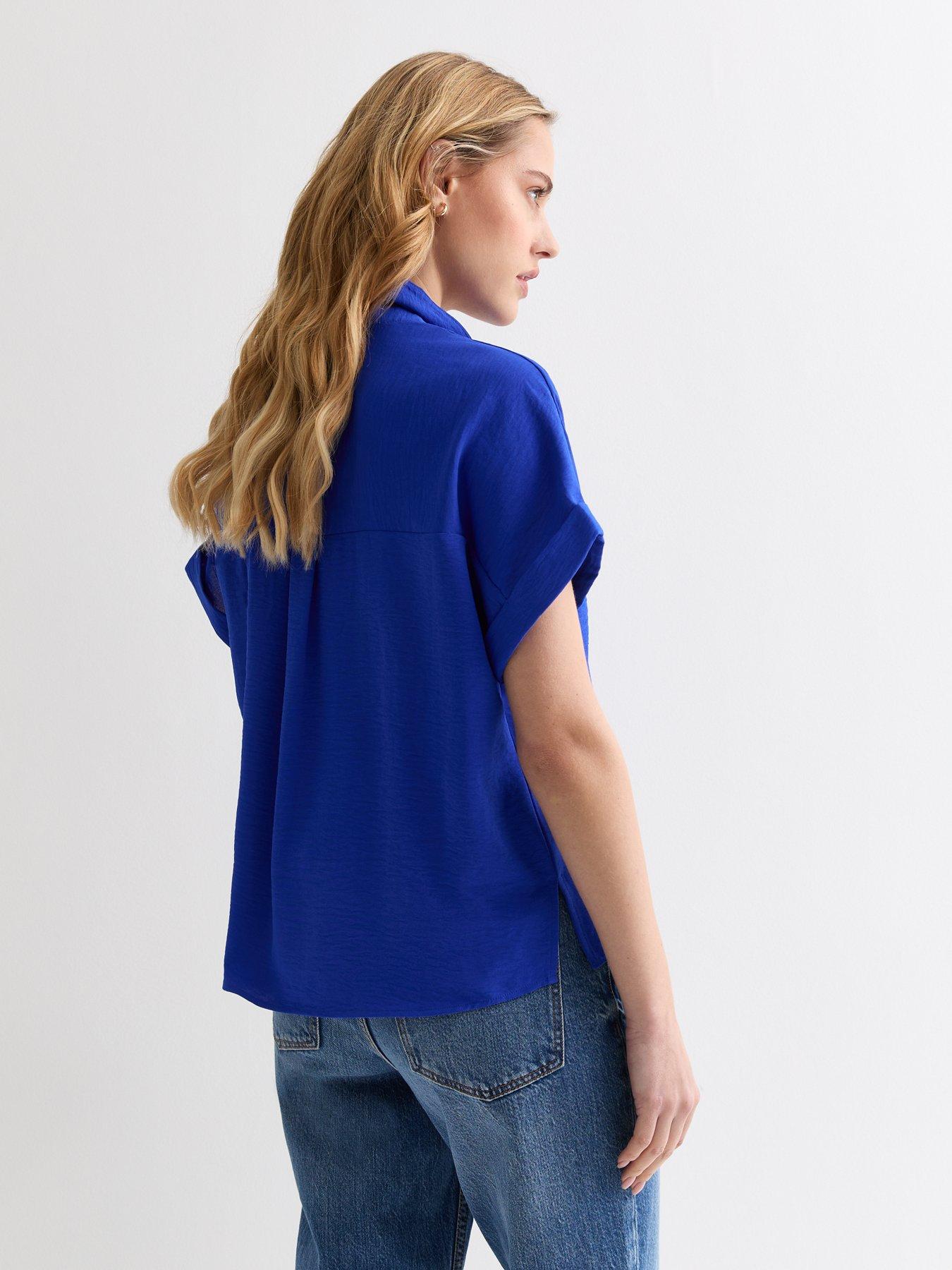 new-look-bright-blue-short-sleeve-shirtstillFront