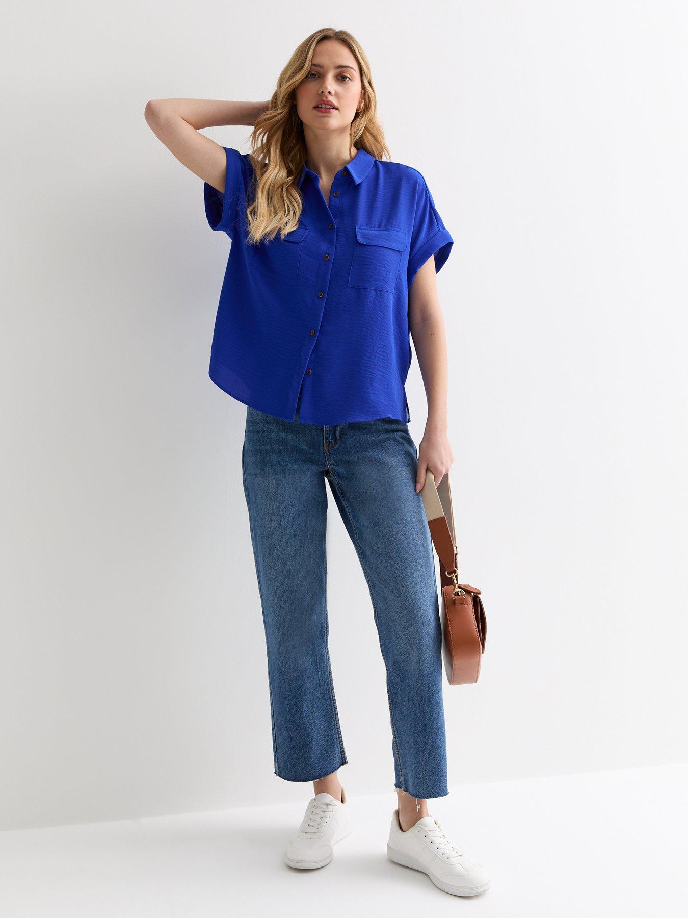 new-look-bright-blue-short-sleeve-shirtback