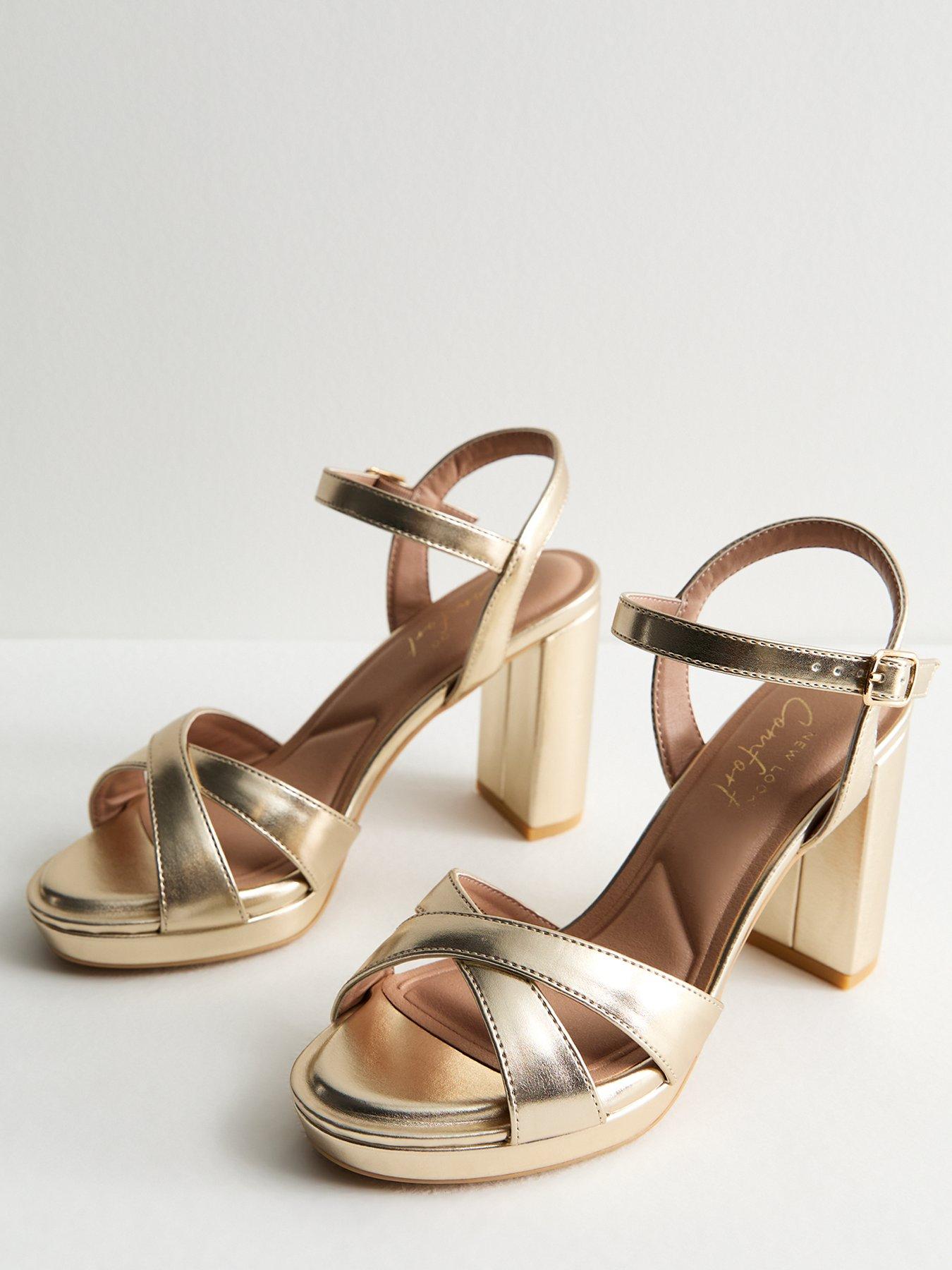 new-look-gold-metallic-2-part-block-heel-sandalsoutfit