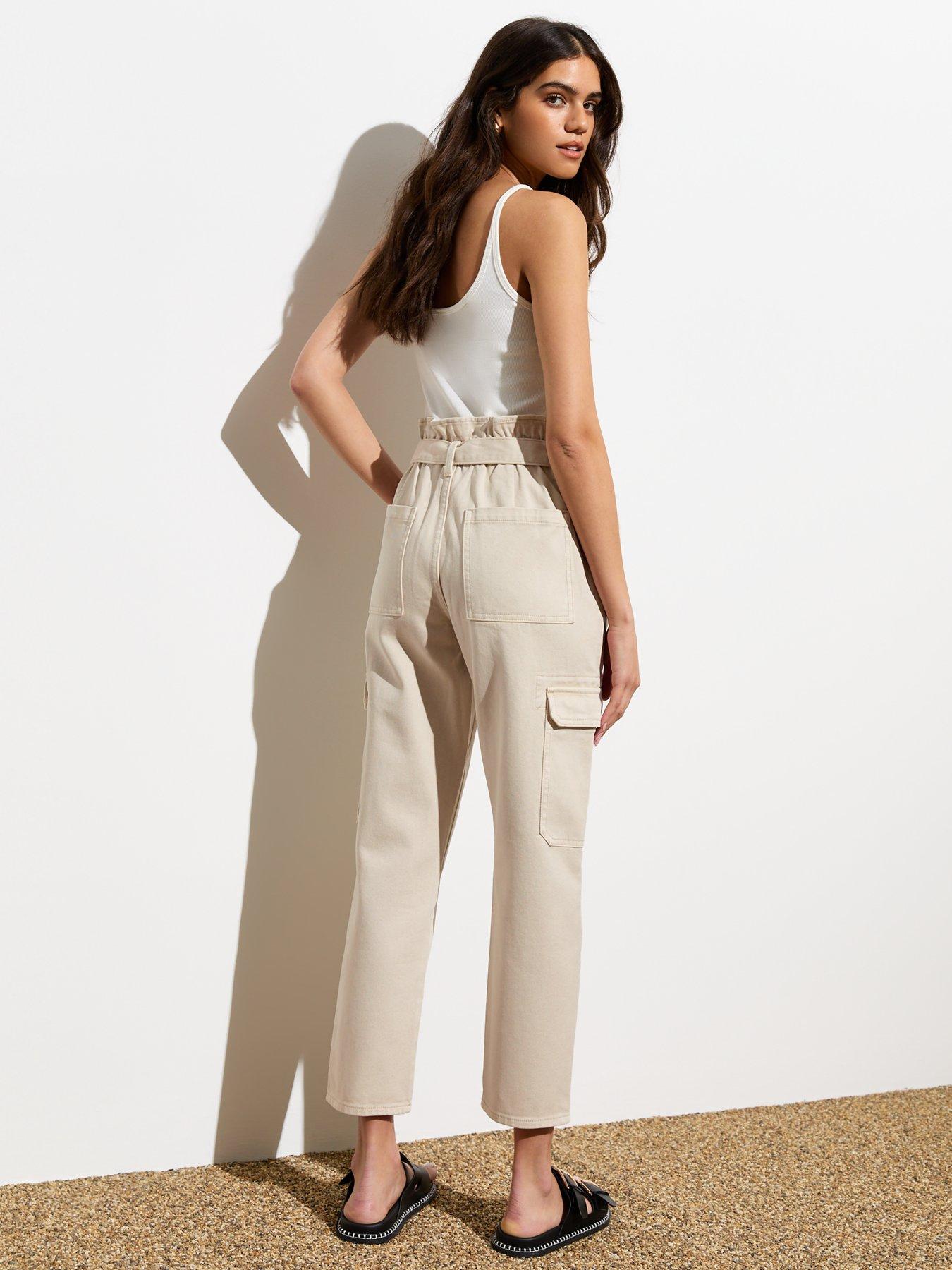 new-look-stone-high-waist-cargo-paperbag-jeansstillFront