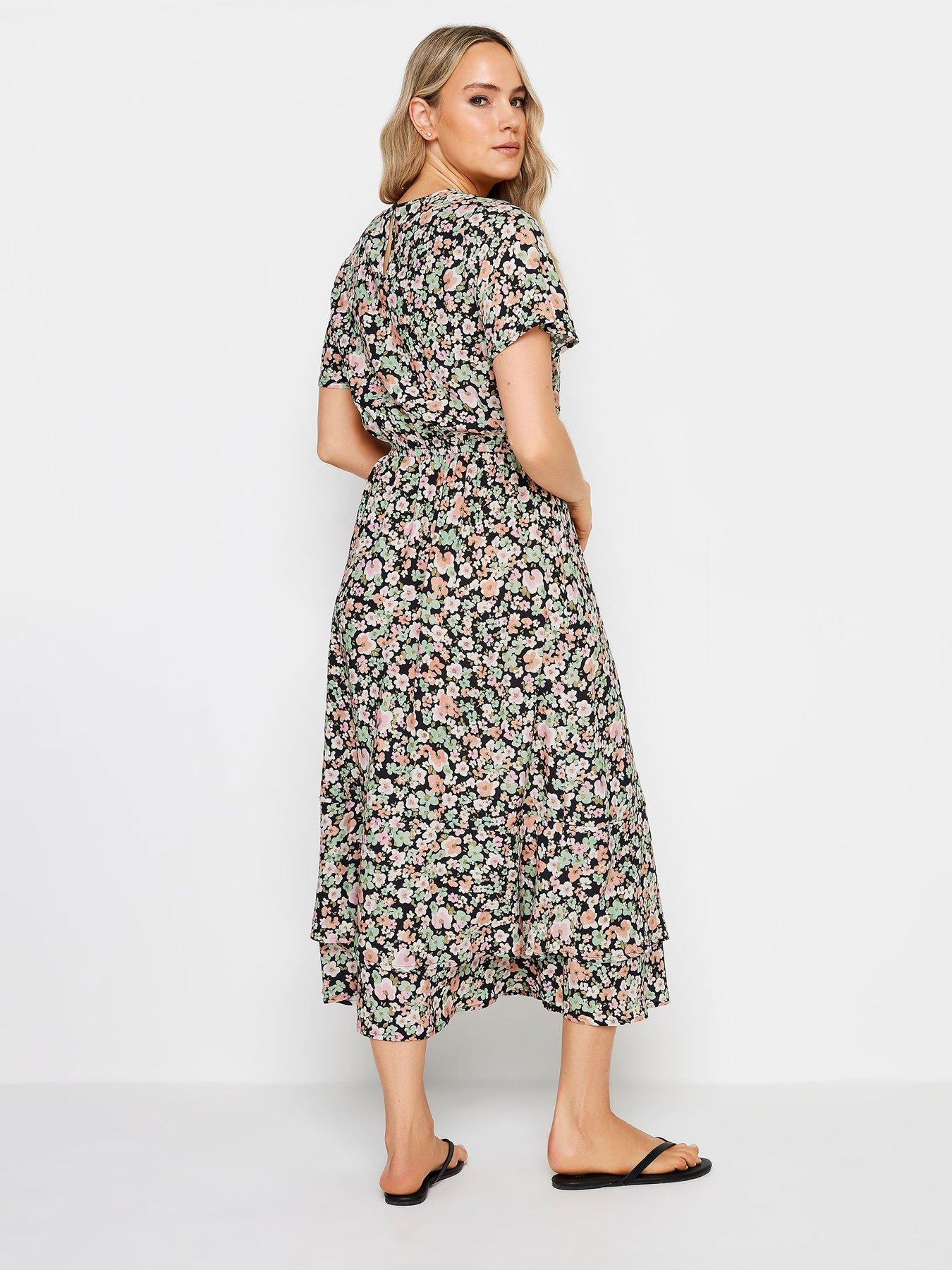 long-tall-sally-tall-splodge-floral-t-shirt-woven-dress-greenstillFront