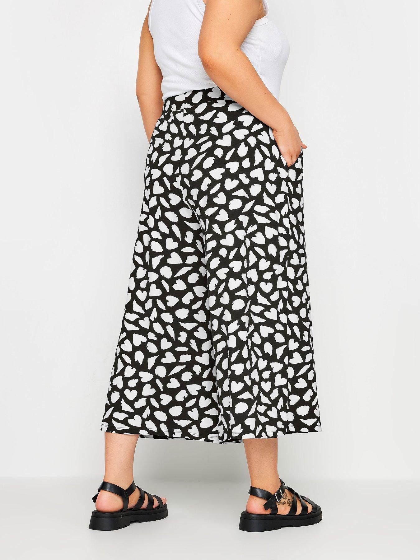 yours-curve-jersey-midaxi-culotte-mono-heart-splodgestillFront