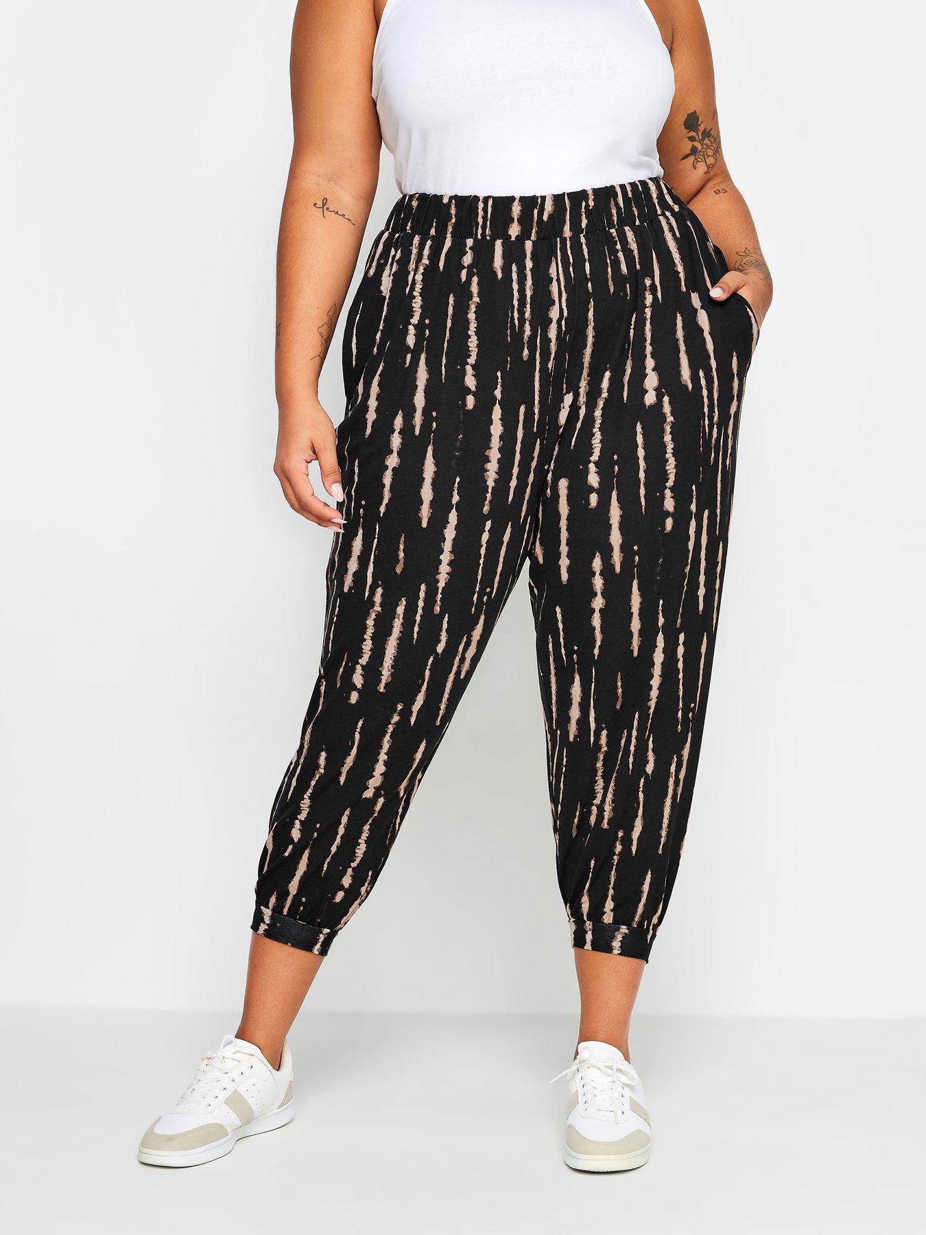 Paisley Print Tie Front Trousers