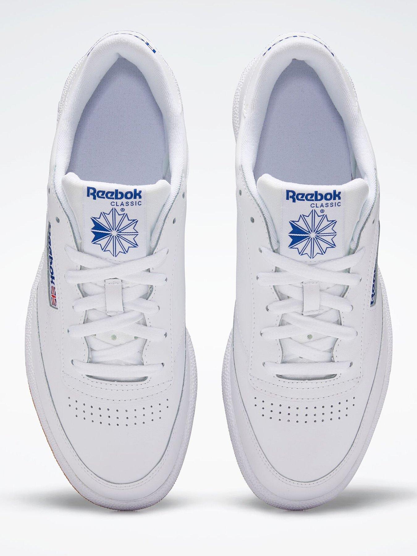 reebok-mens-club-c-85-trainers-whiteblueoutfit