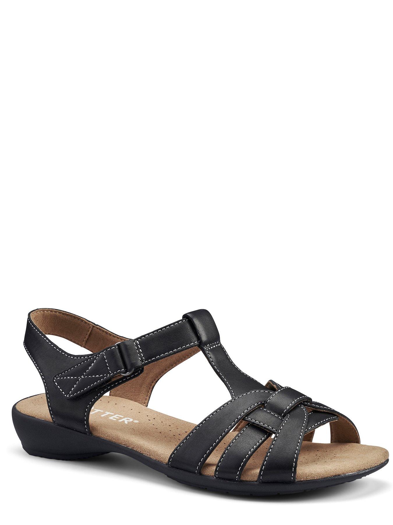 hotter-sandals-leather-standard-solstice-black-lestillFront