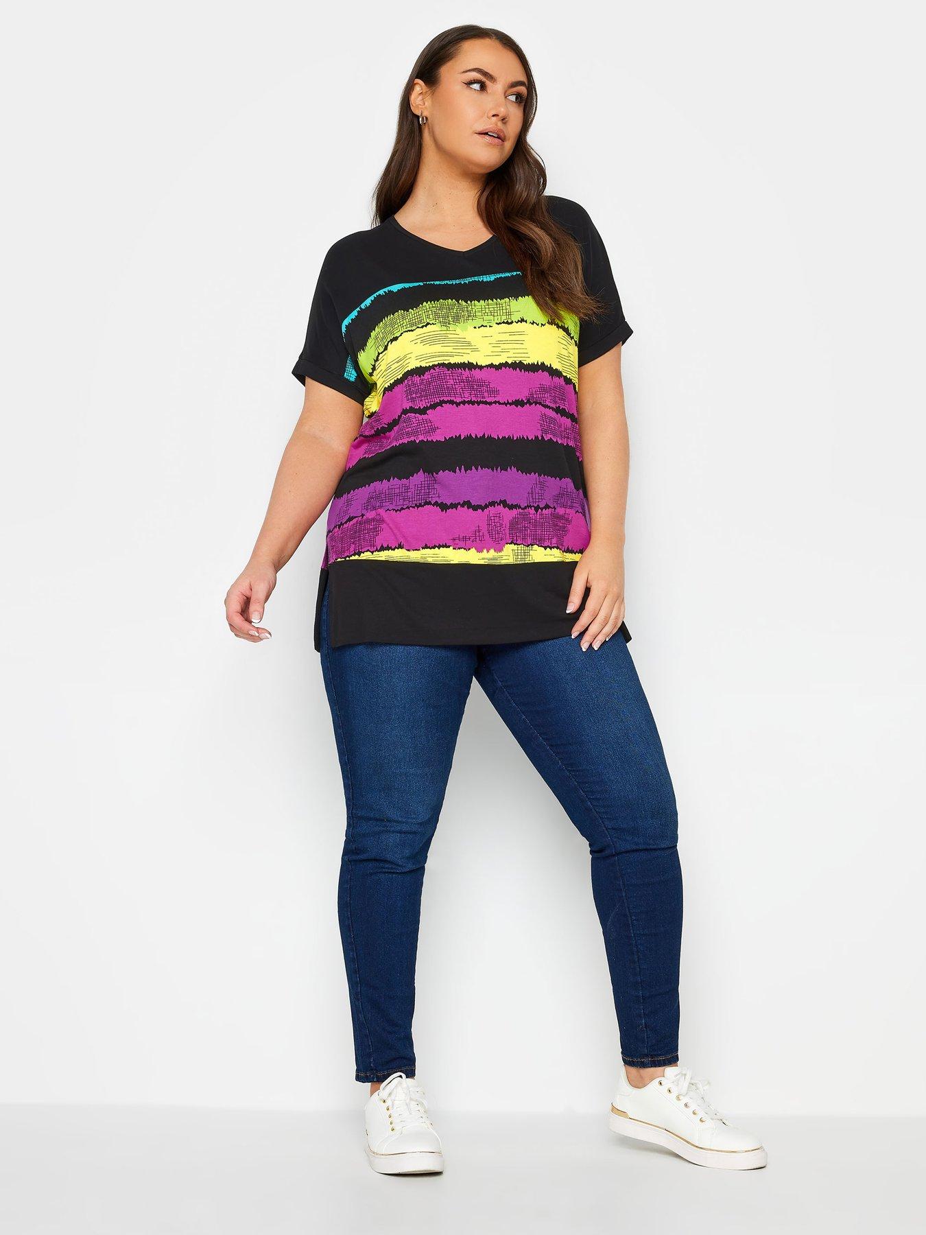 yours-curve-stripe-grown-on-sleeve-top-blackback