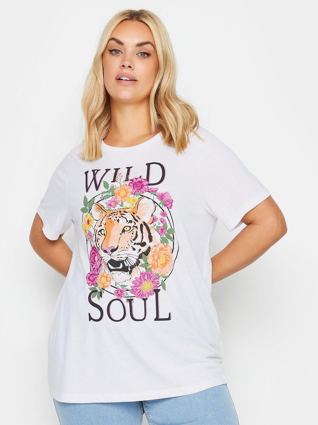 yours-curve-new-set-in-sleeve-t-shirt-front-print-wild-soul