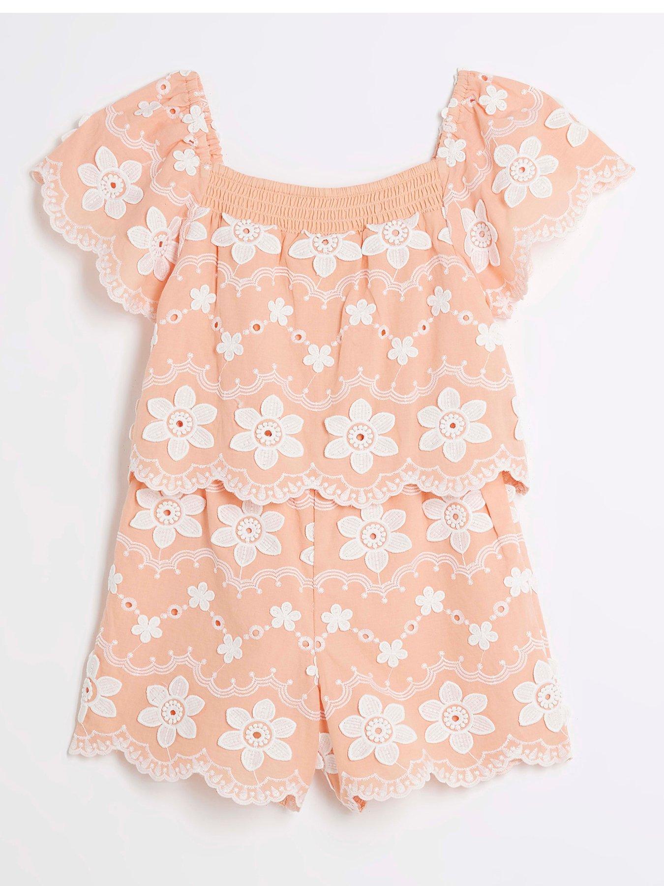 river-island-girls-peach-3d-floral-playsuit-orangeback