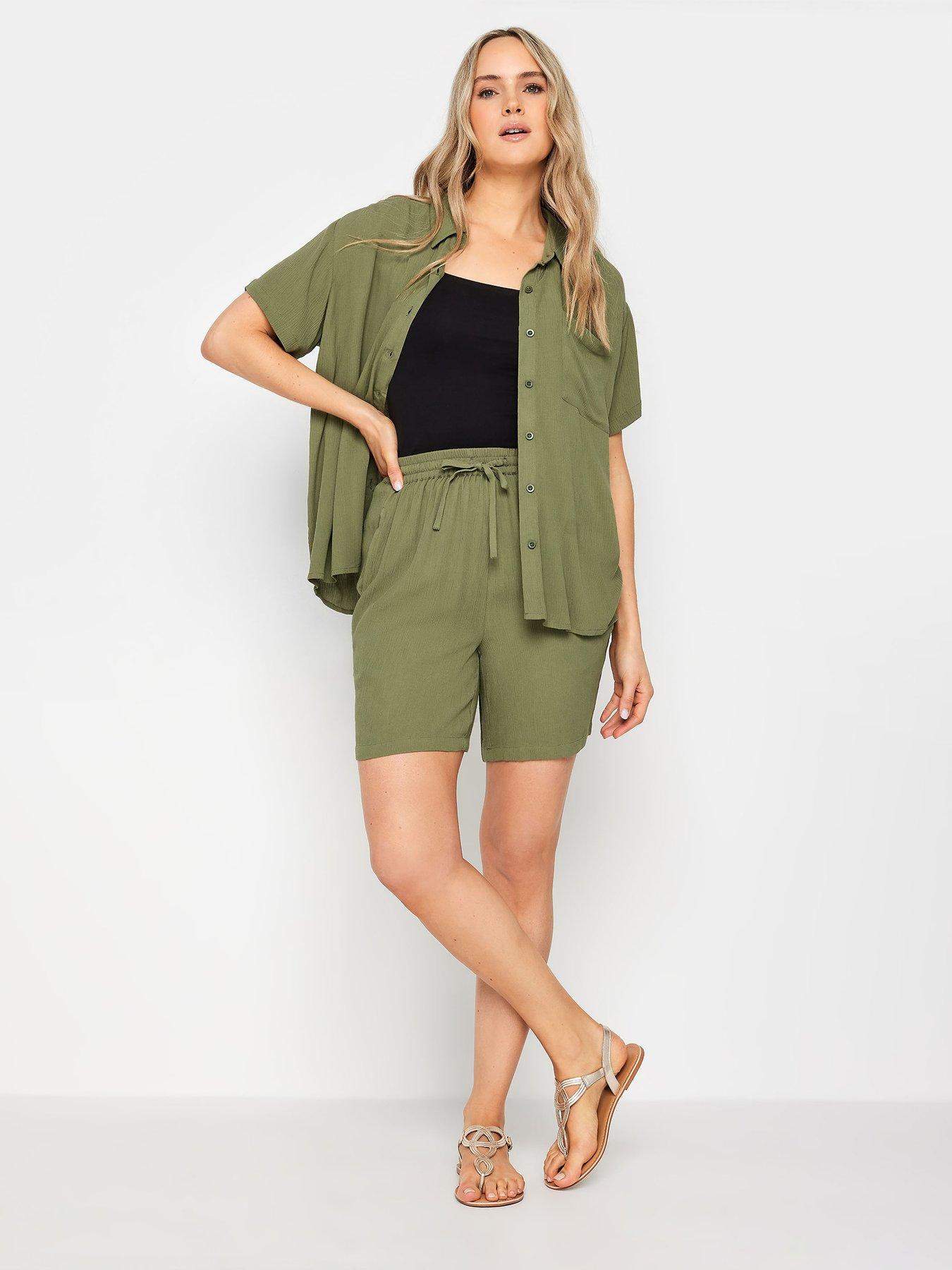 long-tall-sally-tall-olive-crinkle-shirt-coordback