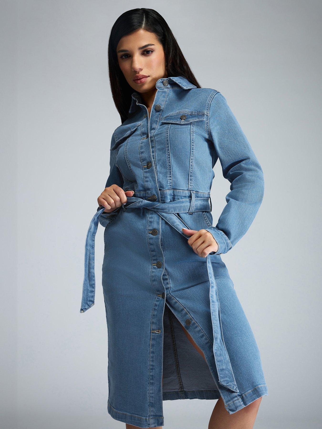 pixiegirl-petite-midi-denim-belted-dress-blue