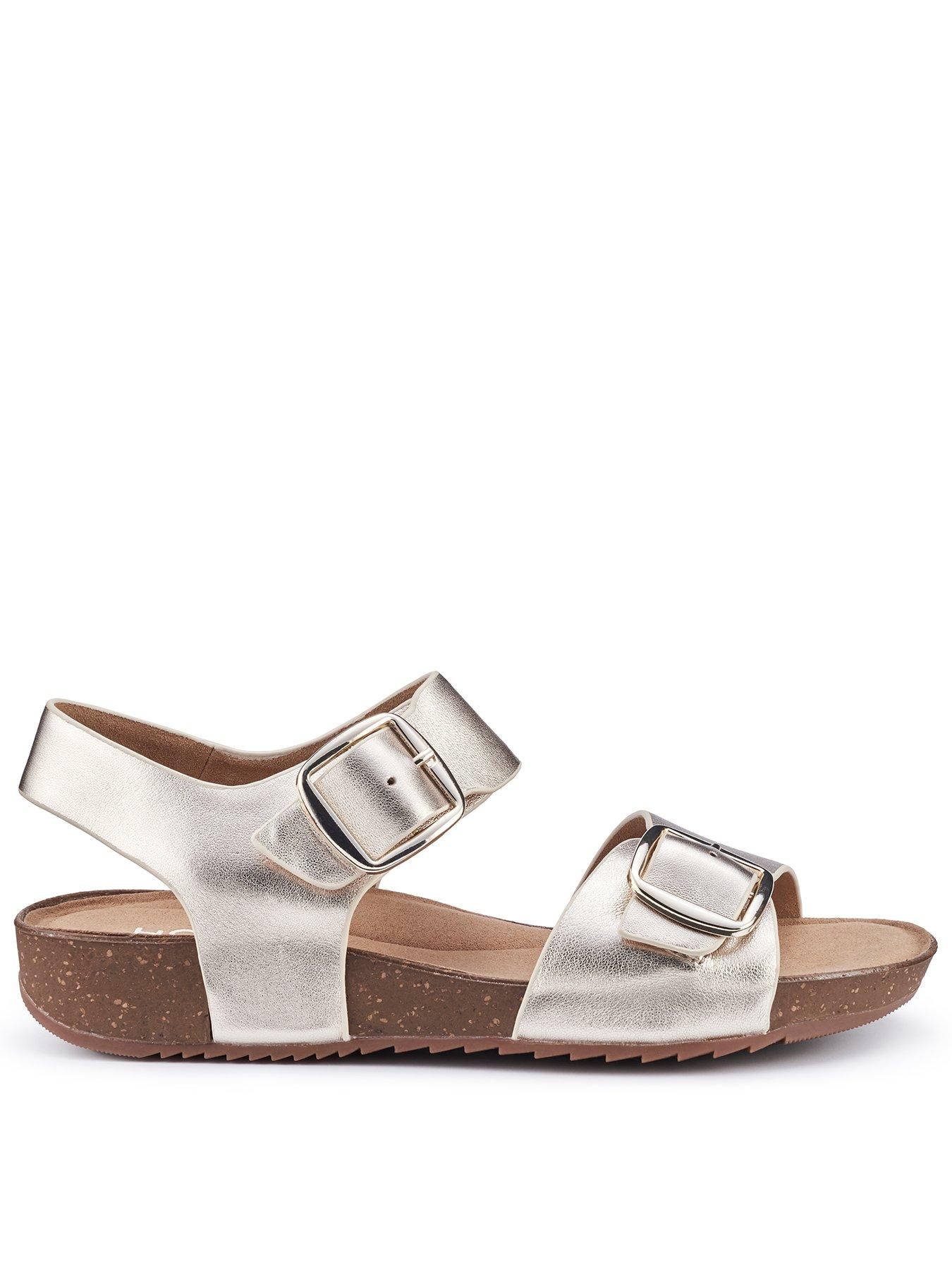Image of Hotter Tourist Ii Leather Sandal - Gold