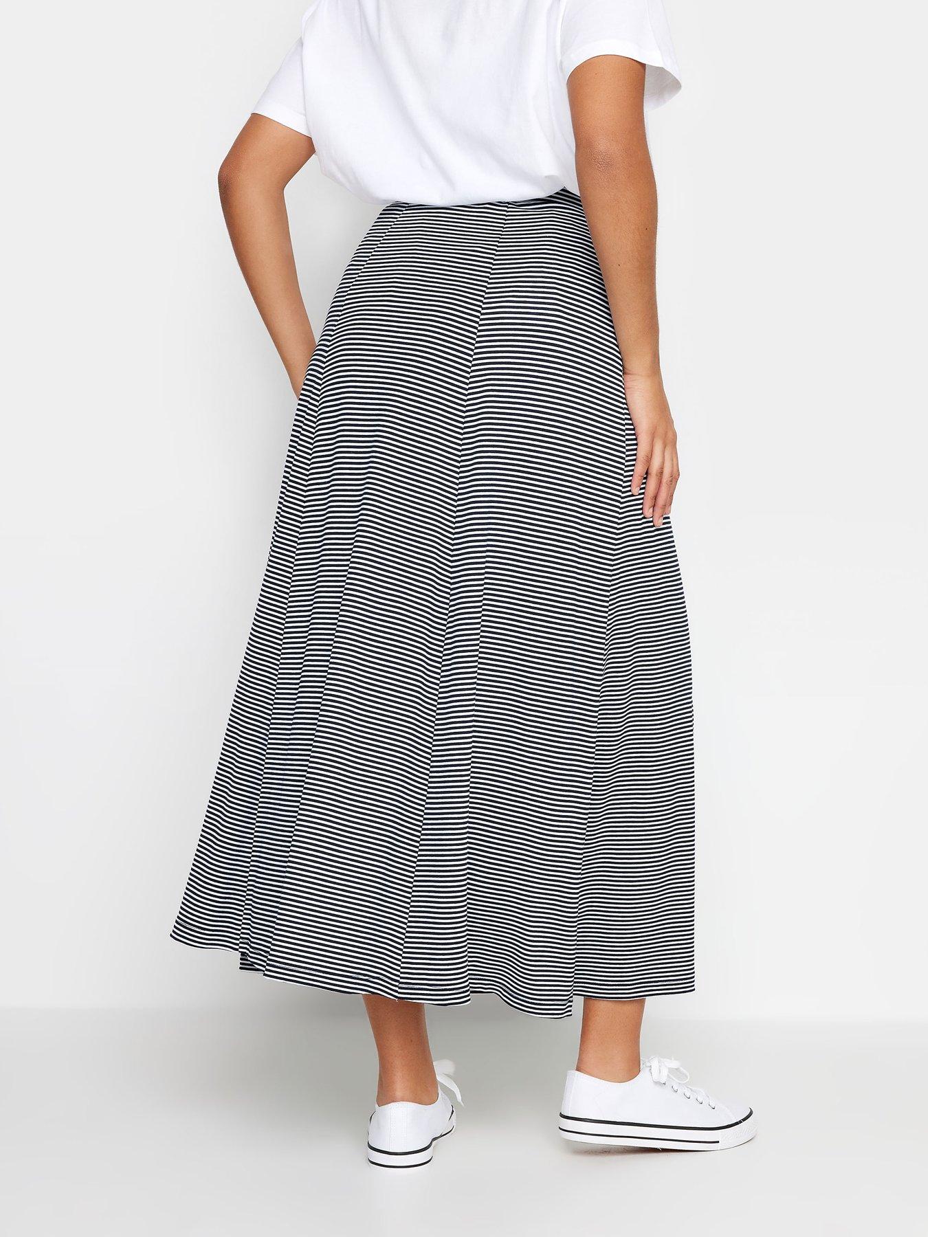 mco-navy-and-white-stripe-pocket-maxi-skirtstillFront