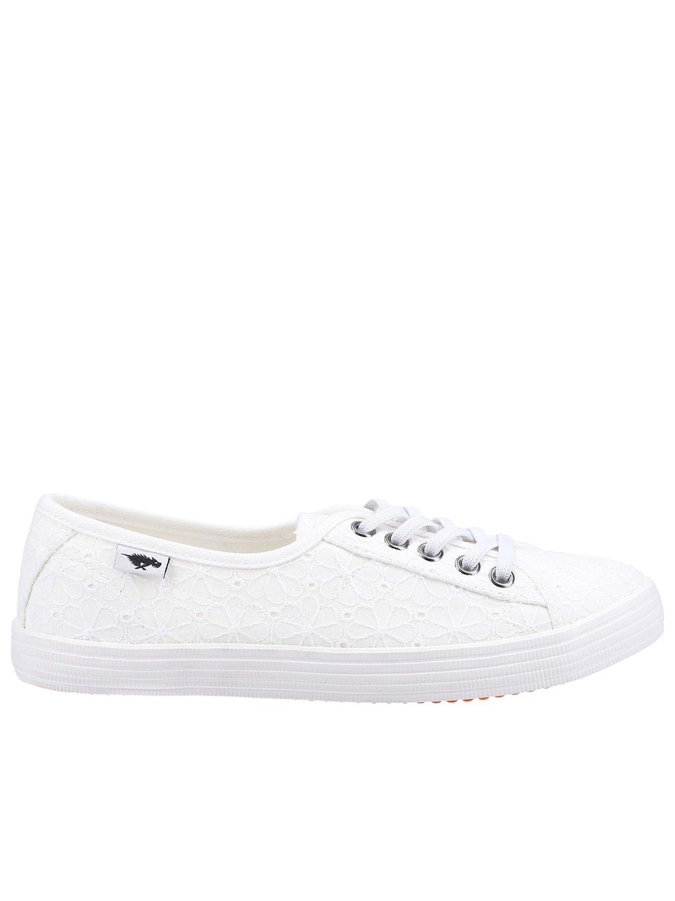 Rocket Dog Women's Chow Chow Elsie Eyelet Pumps – Canvas Floral Plimsolls, Cushioned Insole