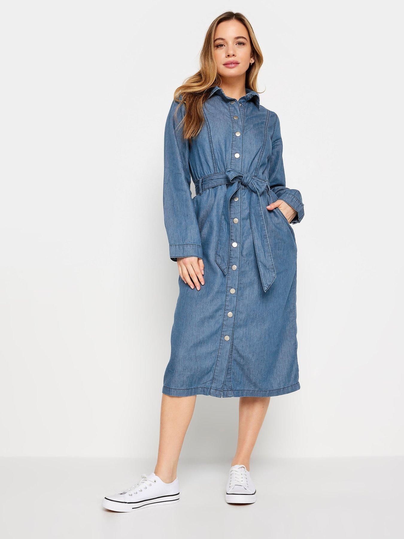 mco-petite-petitenbspdenim-dress