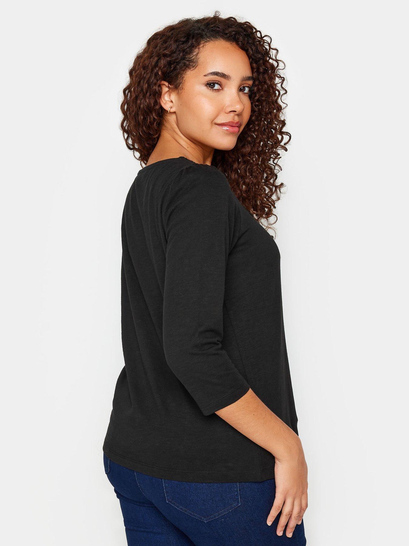 mco-black-square-neck-lace-cotton-topstillFront