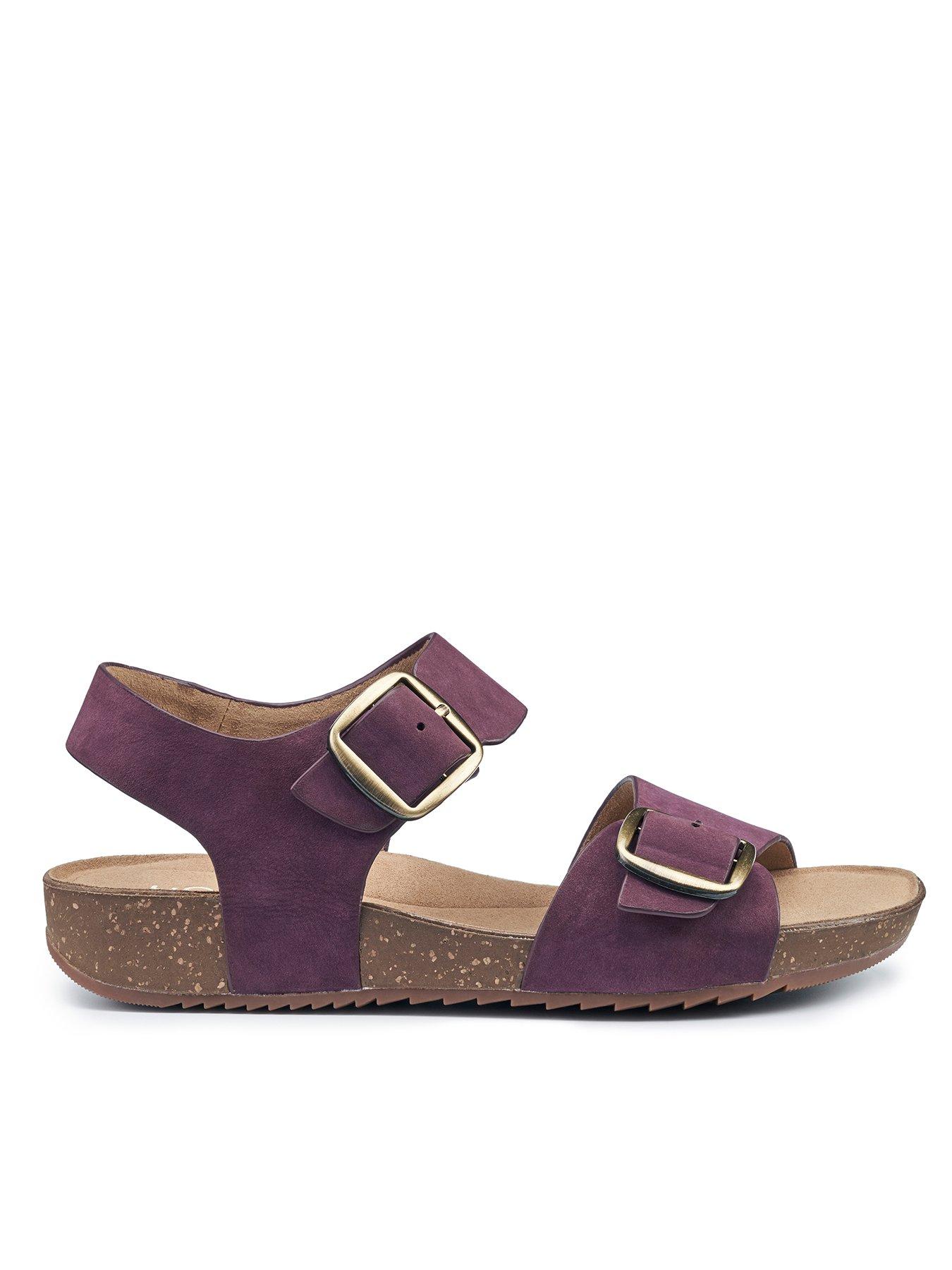 hotter-sandals-nubuck-standard-tourist-ii-damson-nb