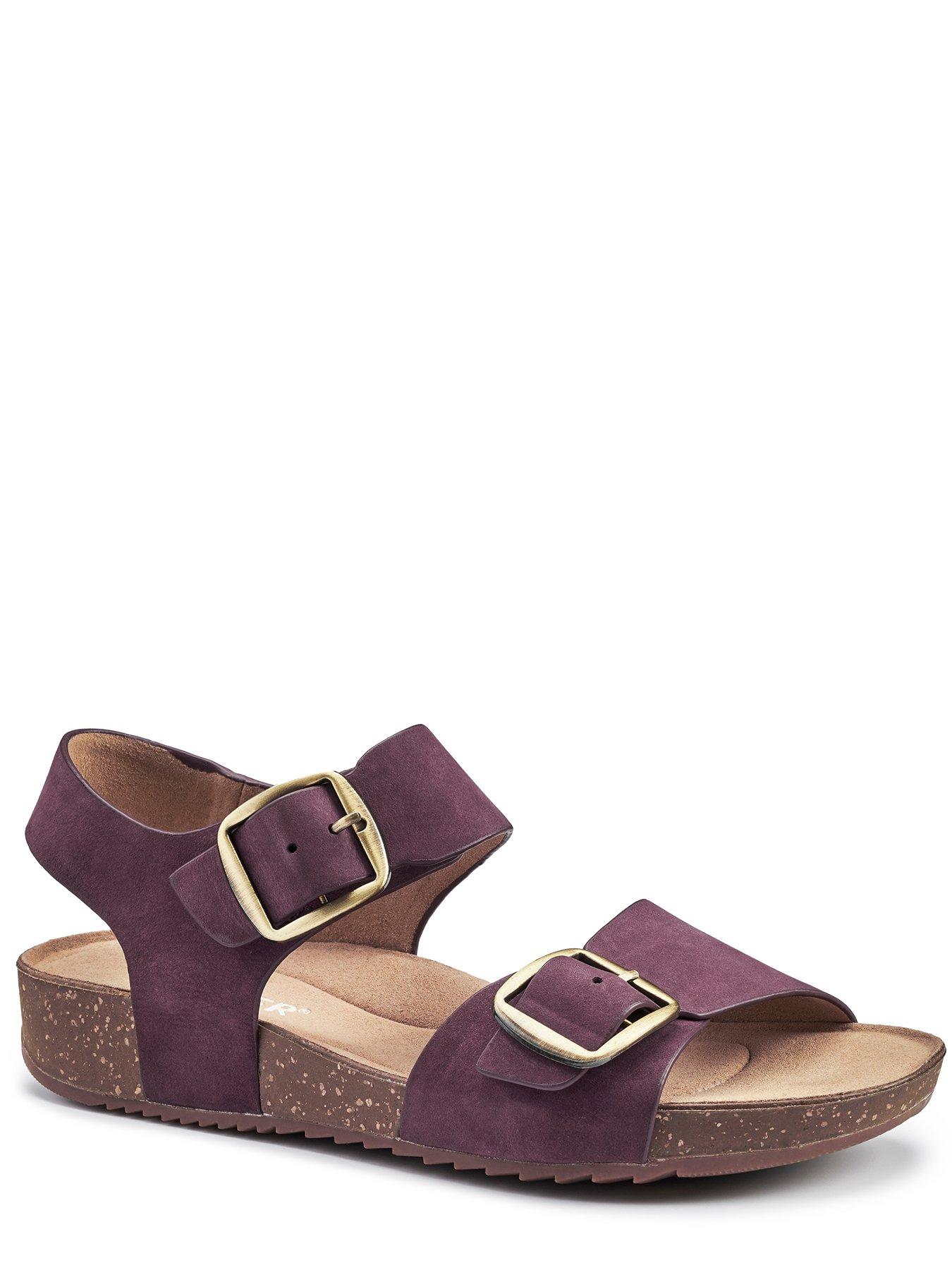 hotter-sandals-nubuck-standard-tourist-ii-damson-nbstillFront