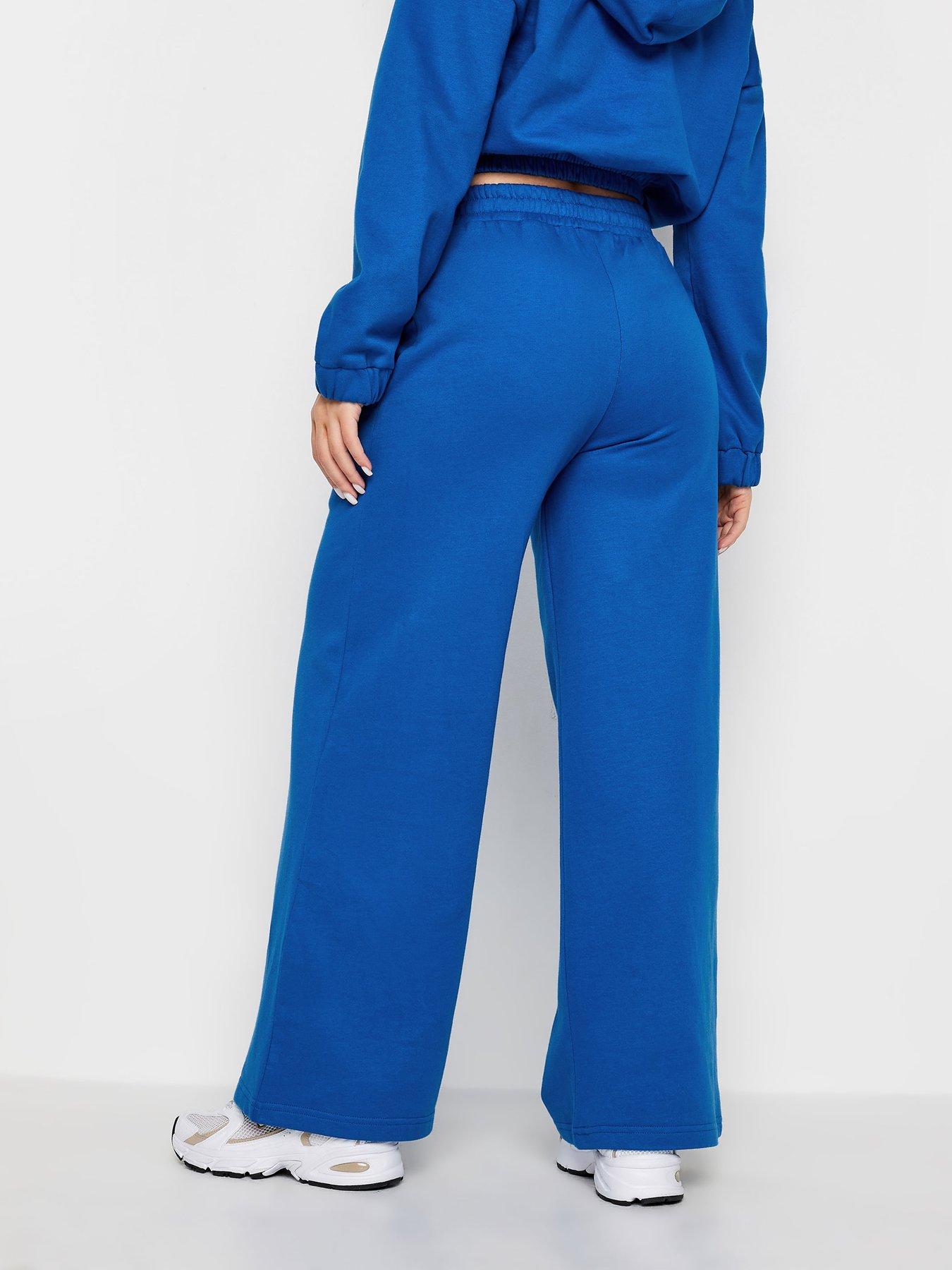 pixiegirl-petite-wide-leg-jogger-los-angeles-embroidered-cobalt-bluestillFront