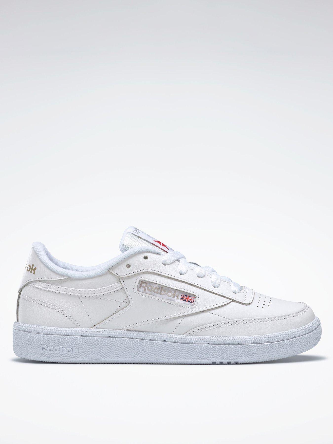 reebok-womens-club-c-85-trainers-whitelight-grey-whitegrey